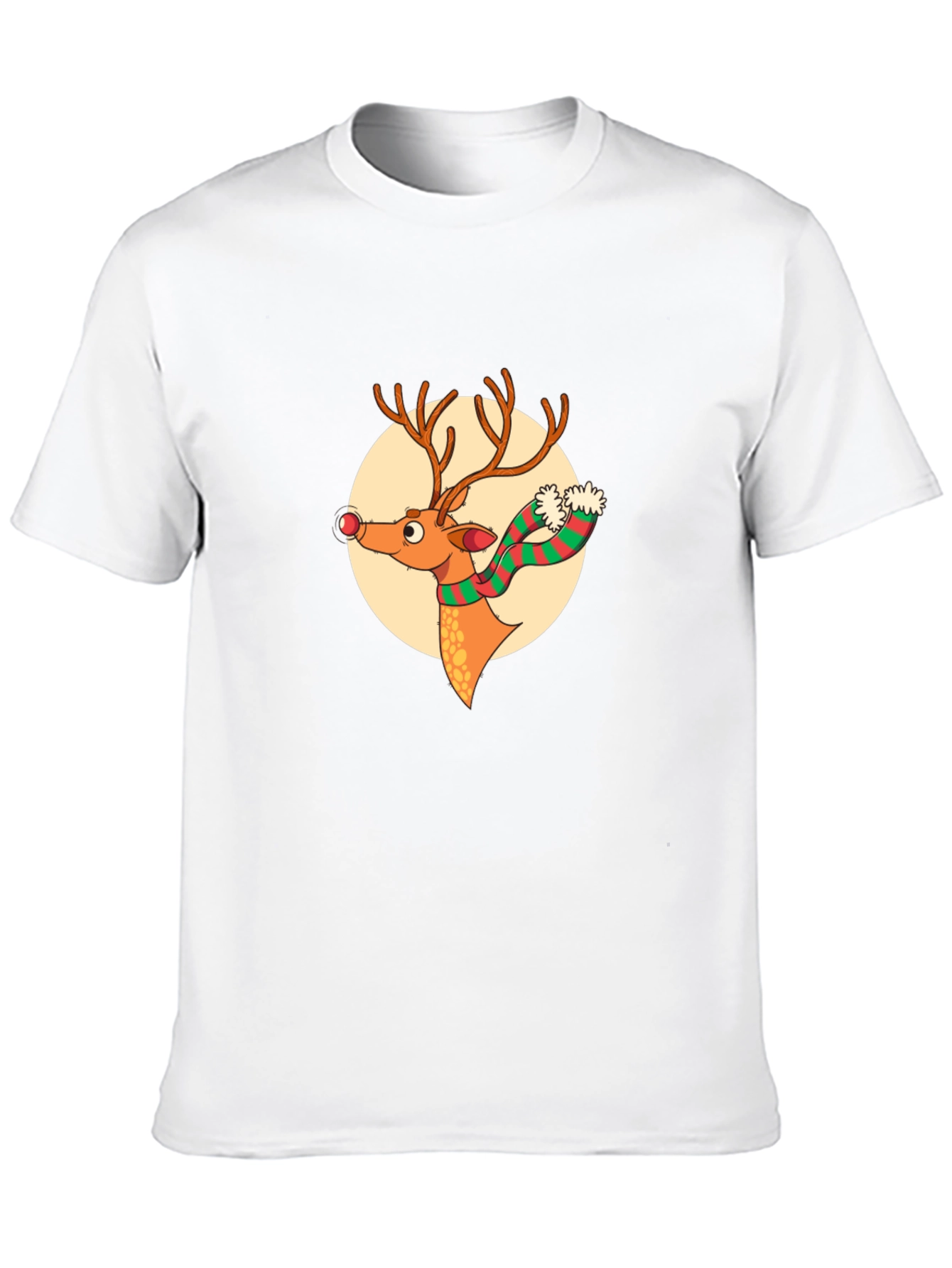Festive Reindeer Graphic Tee - Holiday Style