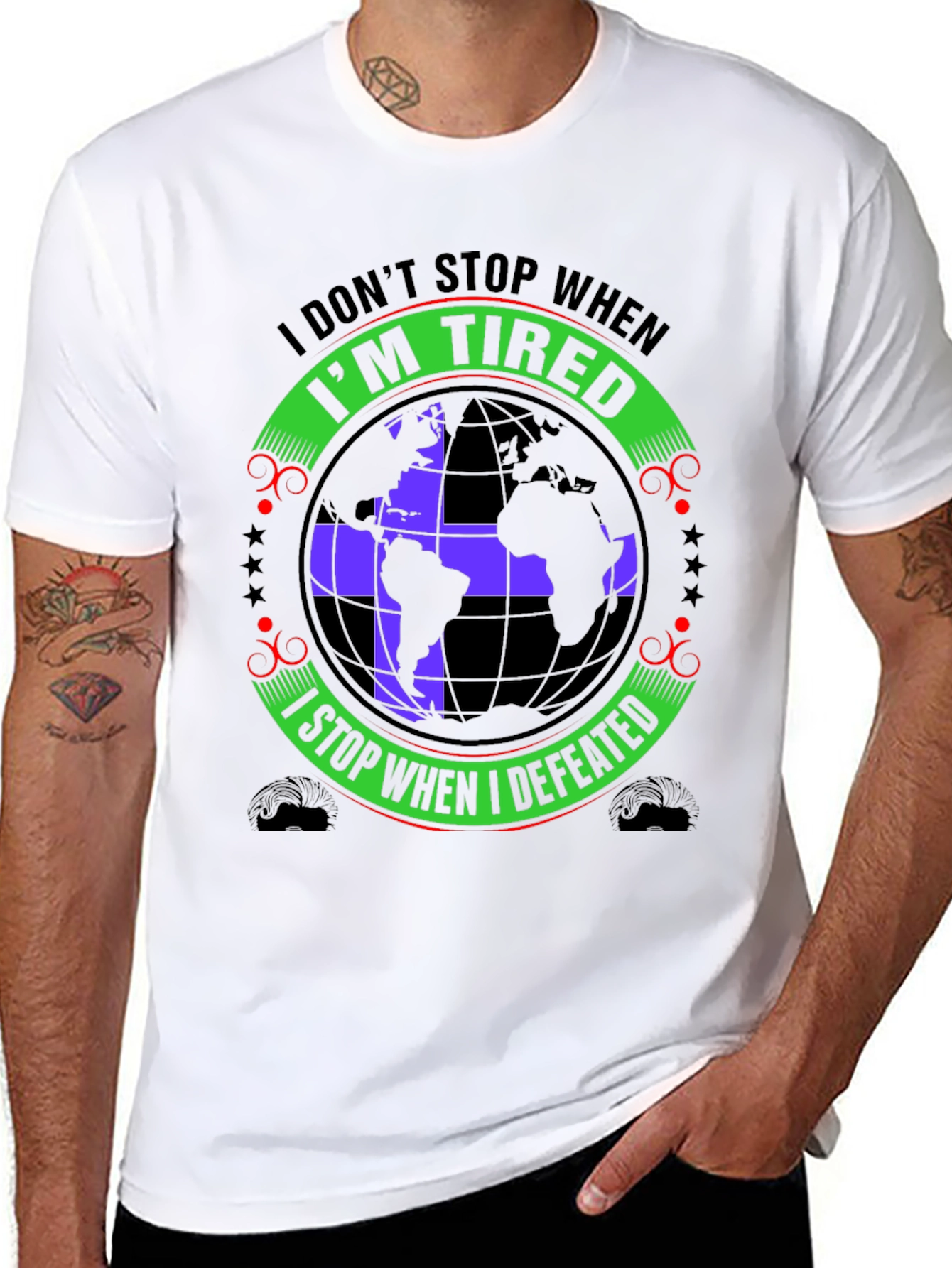 Tired Defeated Graphic T-Shirt