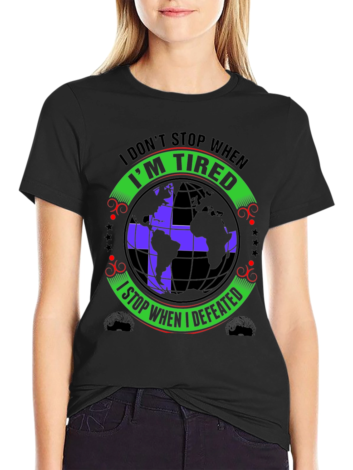 Tired Defeated Graphic T-Shirt