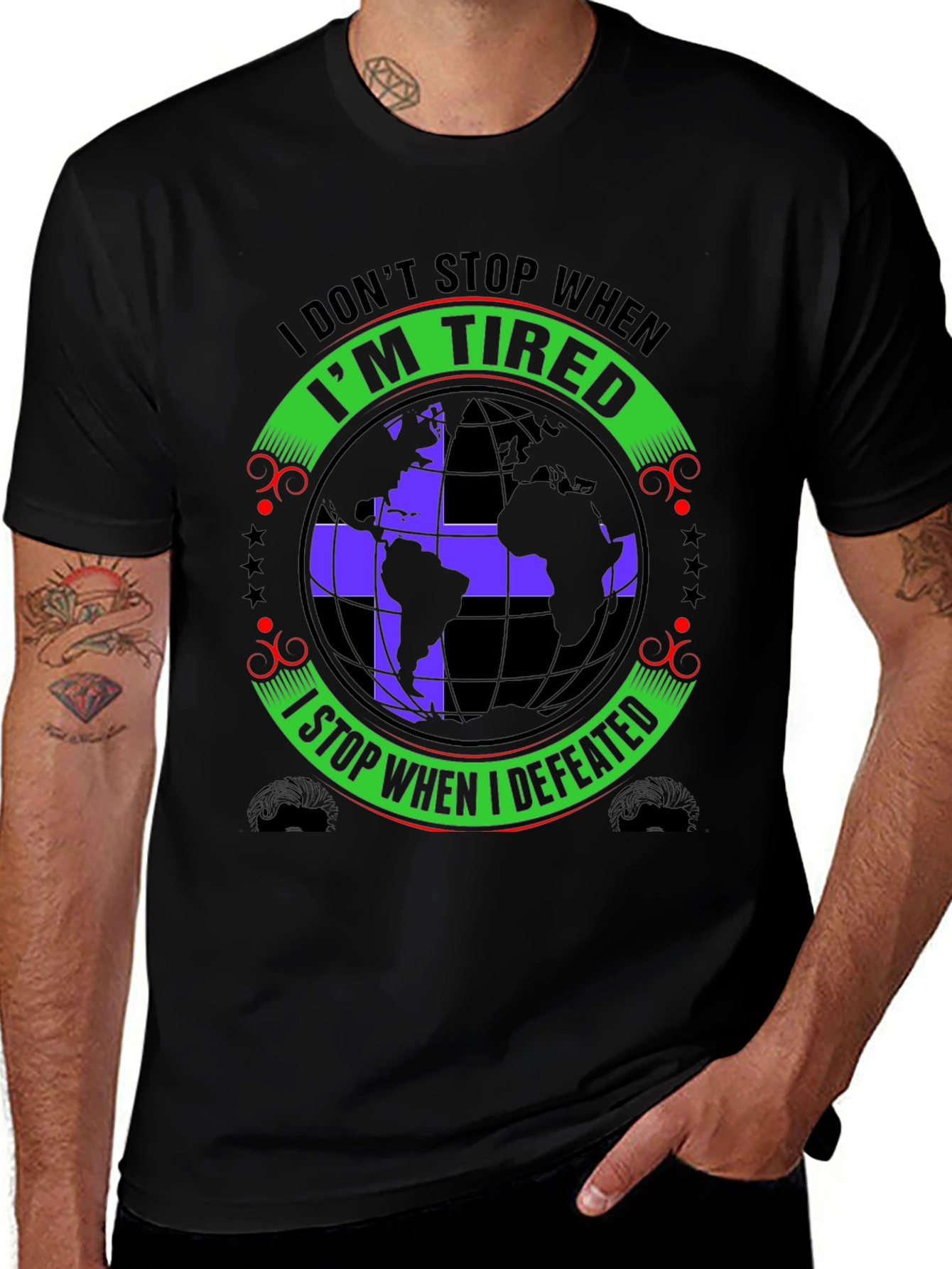 Tired Defeated Graphic T-Shirt
