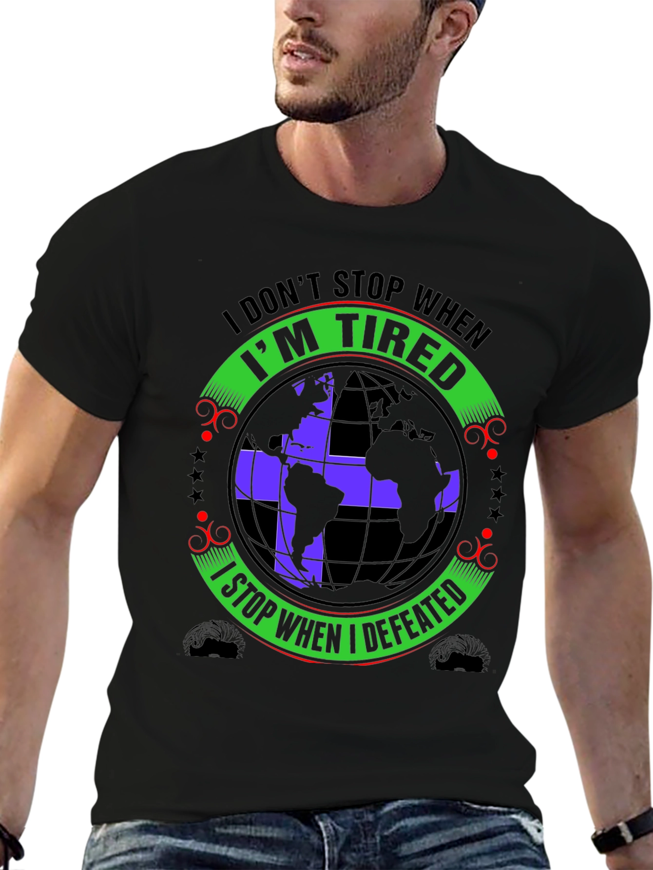 Tired Defeated Graphic T-Shirt