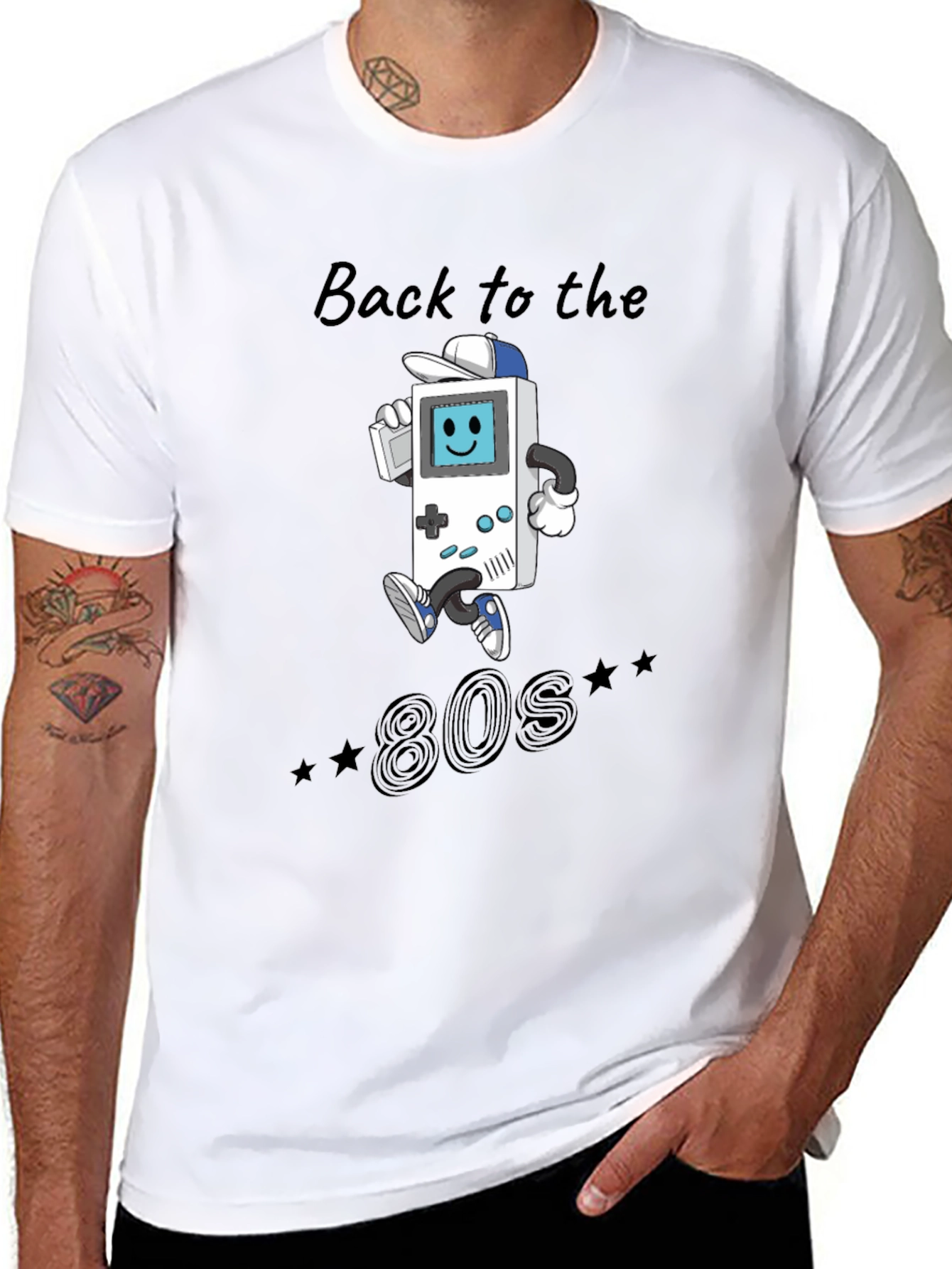 Retro 80s Game Console T-Shirt - Classic Gamer Style