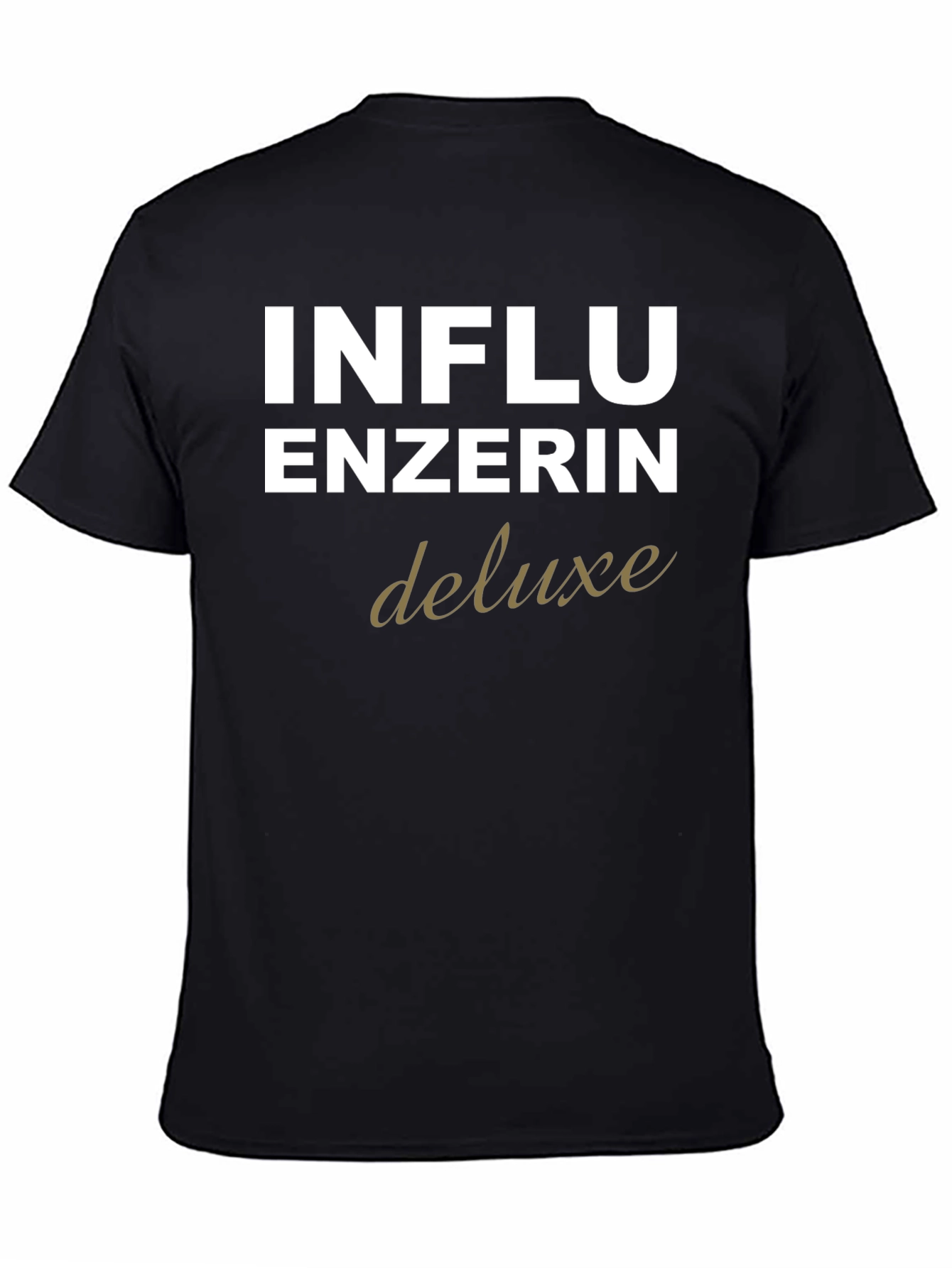 Influencerin Deluxe Black T-Shirt