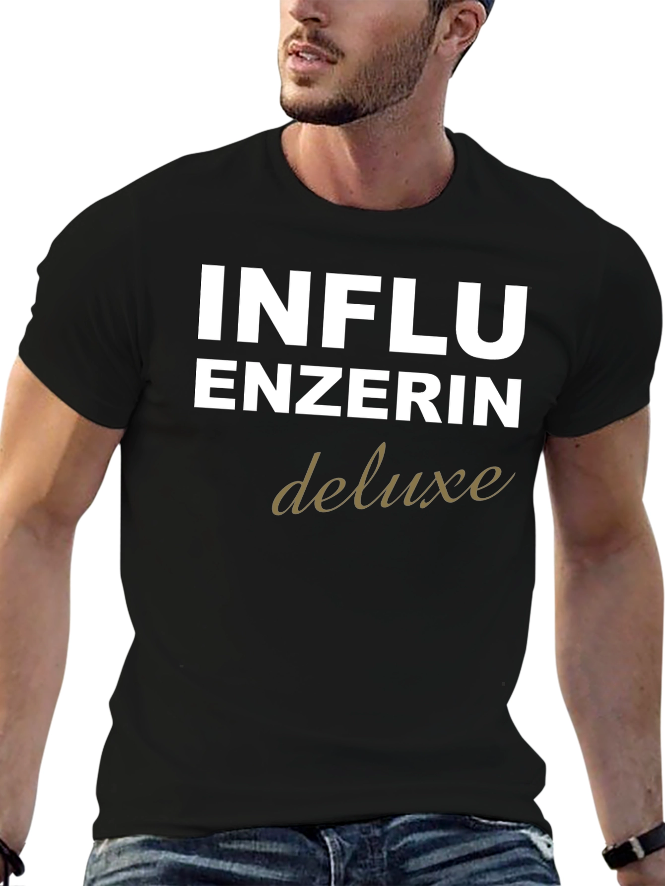Influencerin Deluxe Black T-Shirt
