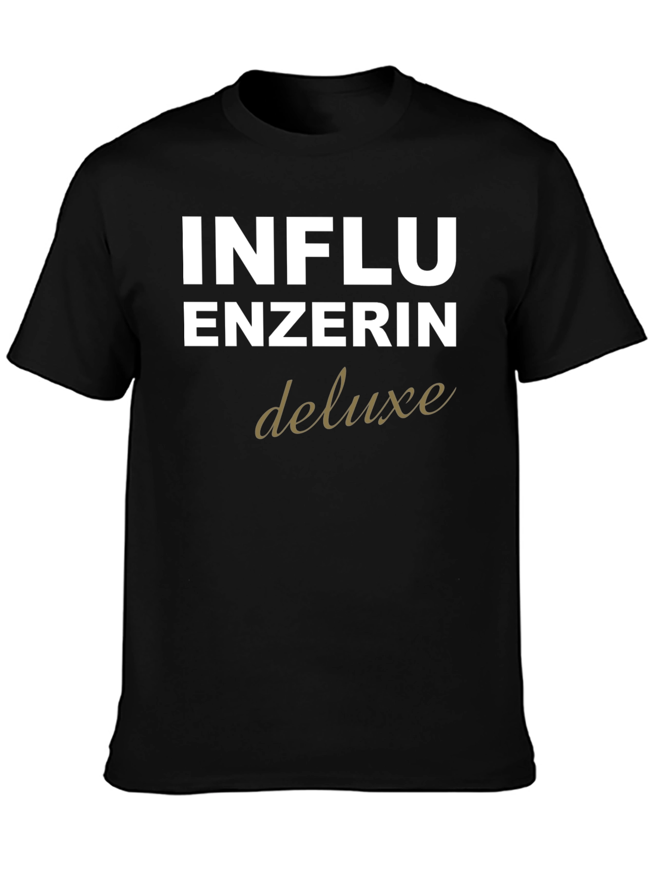 Influencerin Deluxe Black T-Shirt