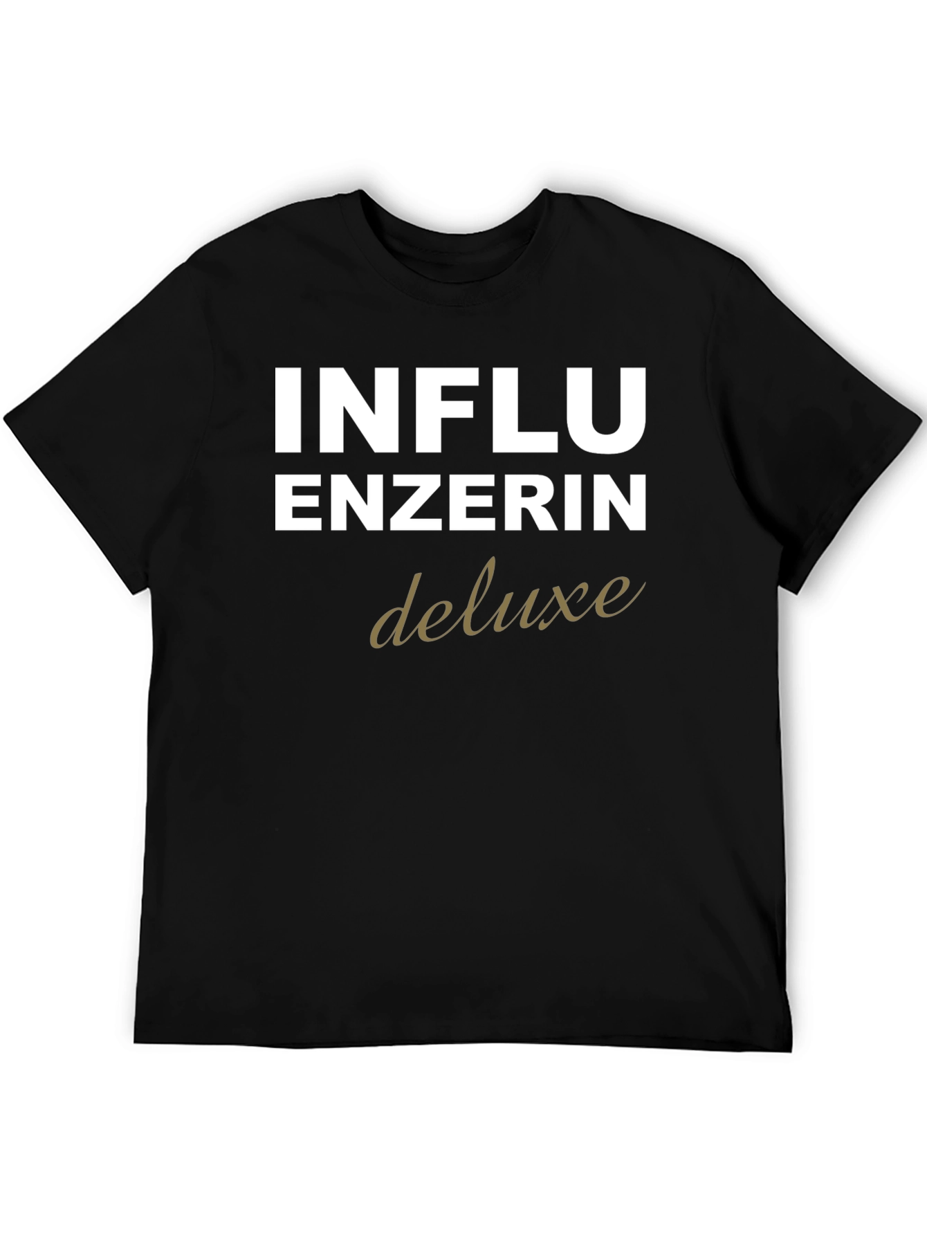 Influencerin Deluxe Black T-Shirt