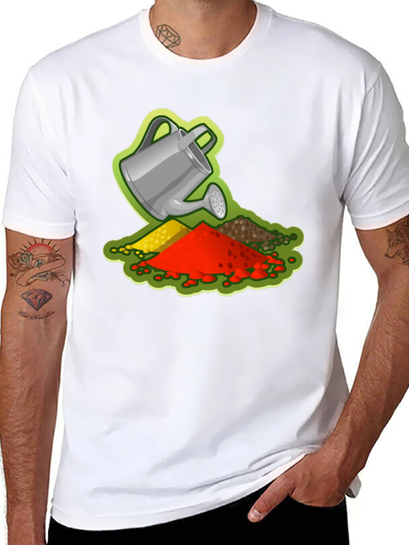 Gardeners Delight T-Shirt - Watering Can Design