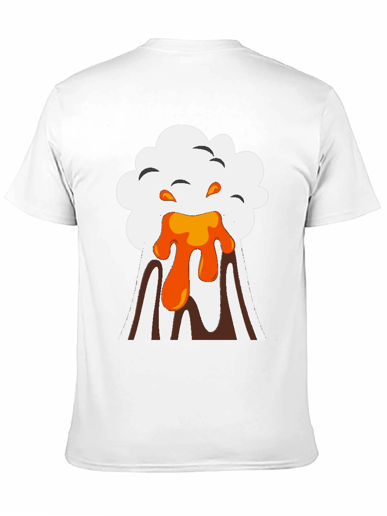 Volcano Eruption Graphic Tee - Black