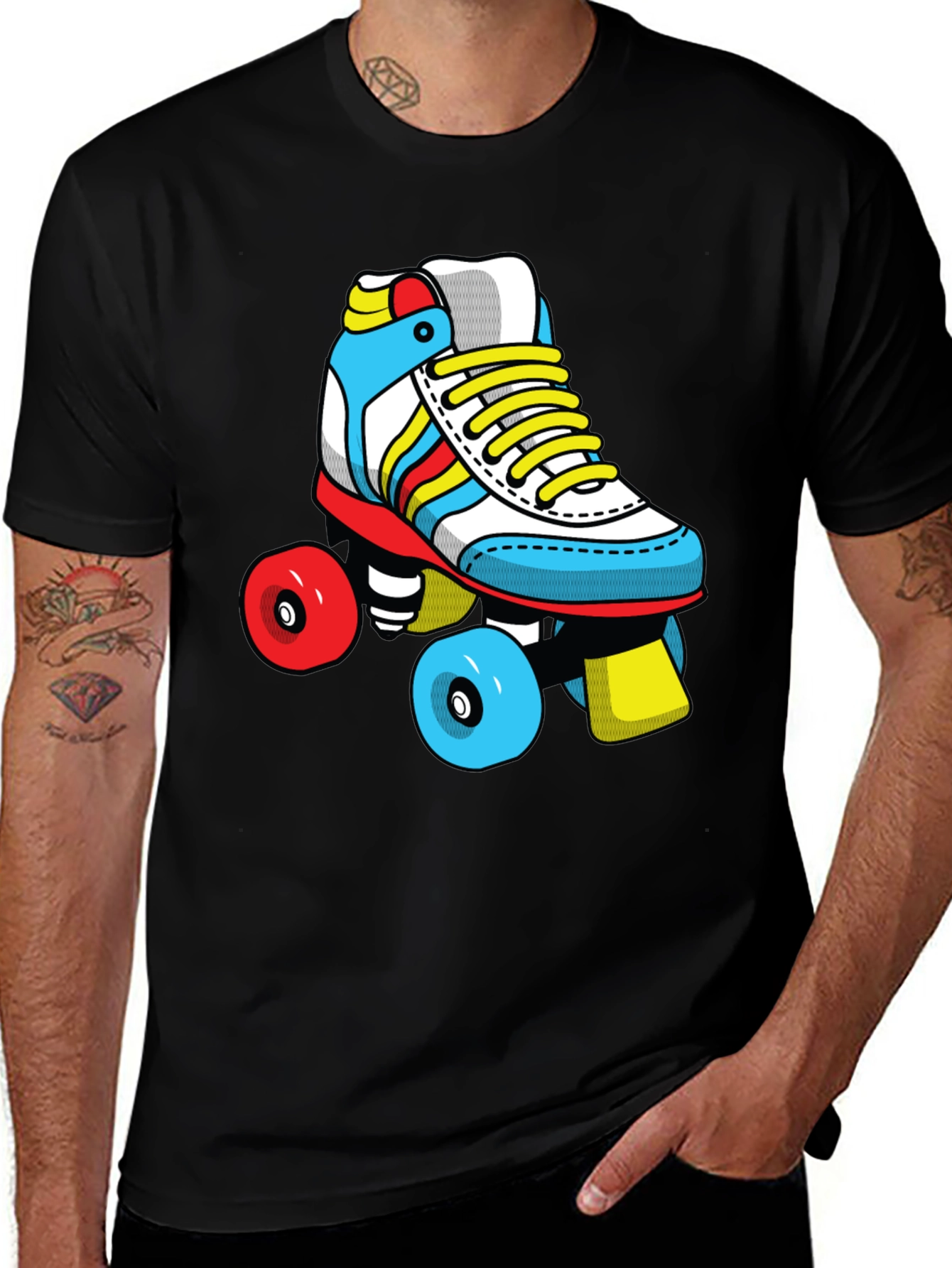 Retro Roller Skate Graphic T-Shirt
