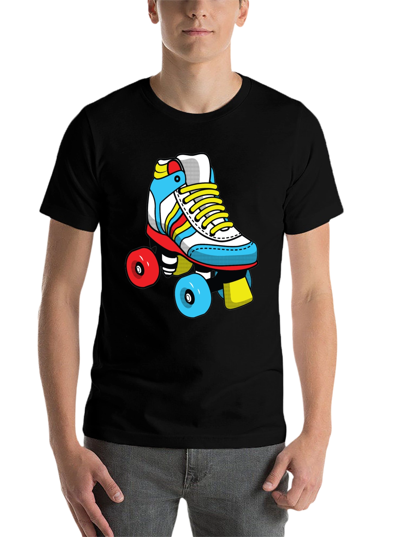 Retro Roller Skate Graphic T-Shirt