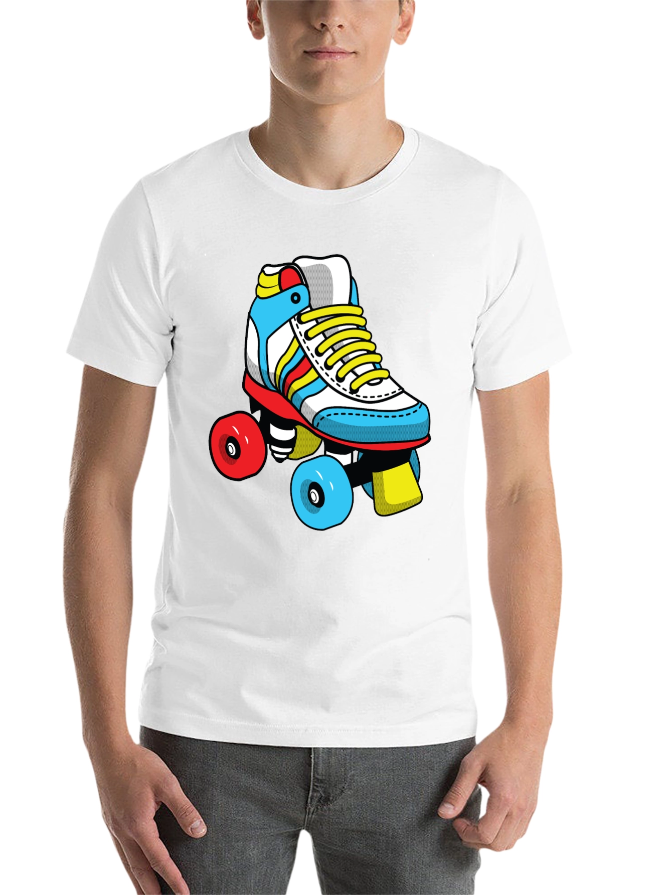 Retro Roller Skate Graphic T-Shirt