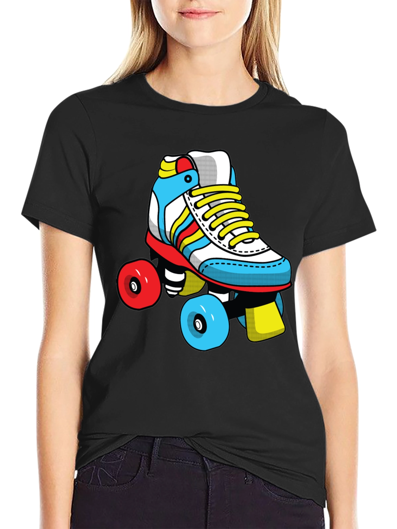 Retro Roller Skate Graphic T-Shirt