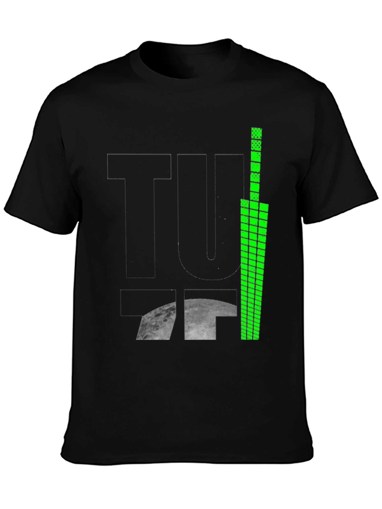 Tuff Moon Graphic Tee - Black Cotton Blend