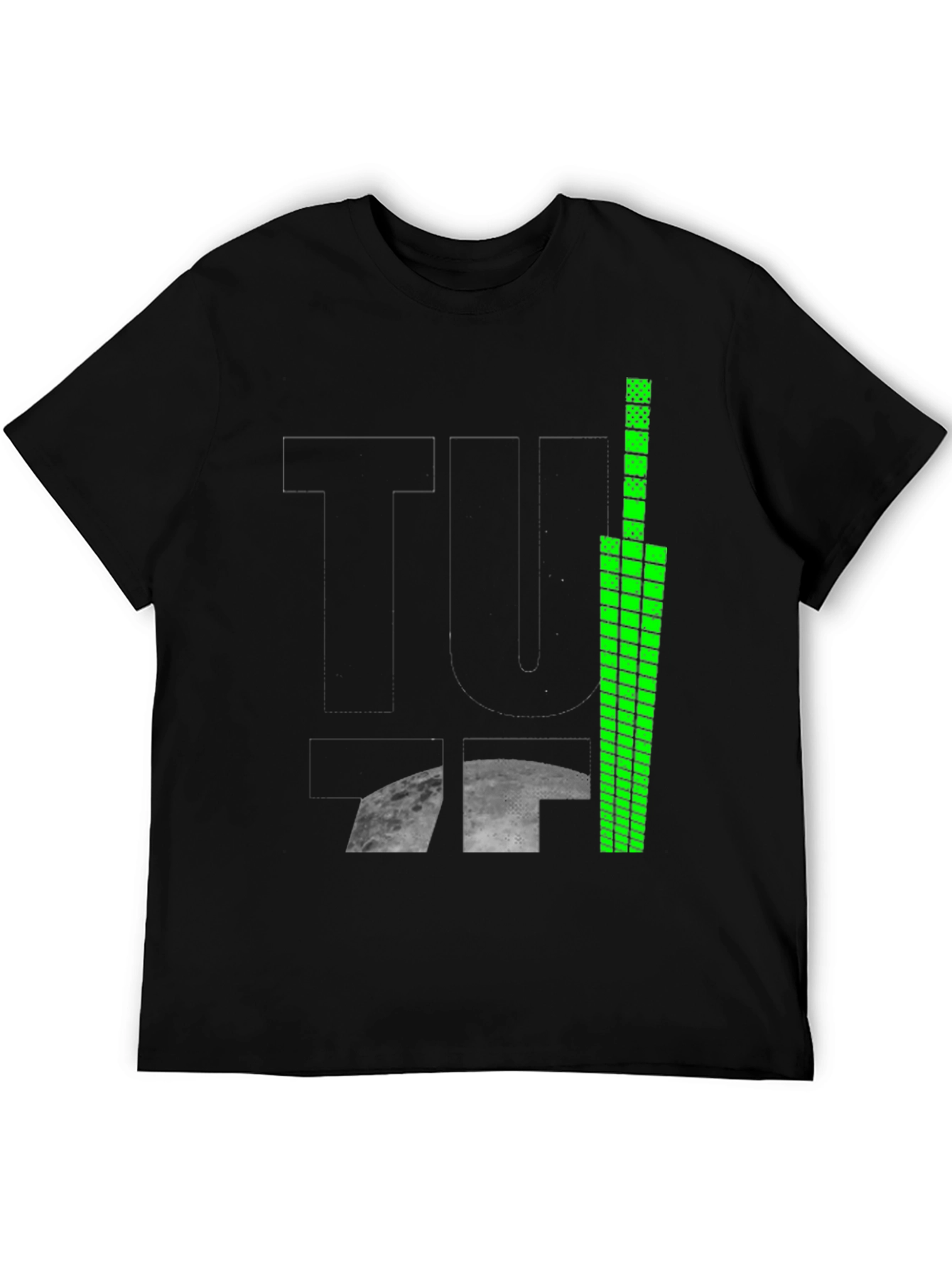 Tuff Moon Graphic Tee - Black Cotton Blend