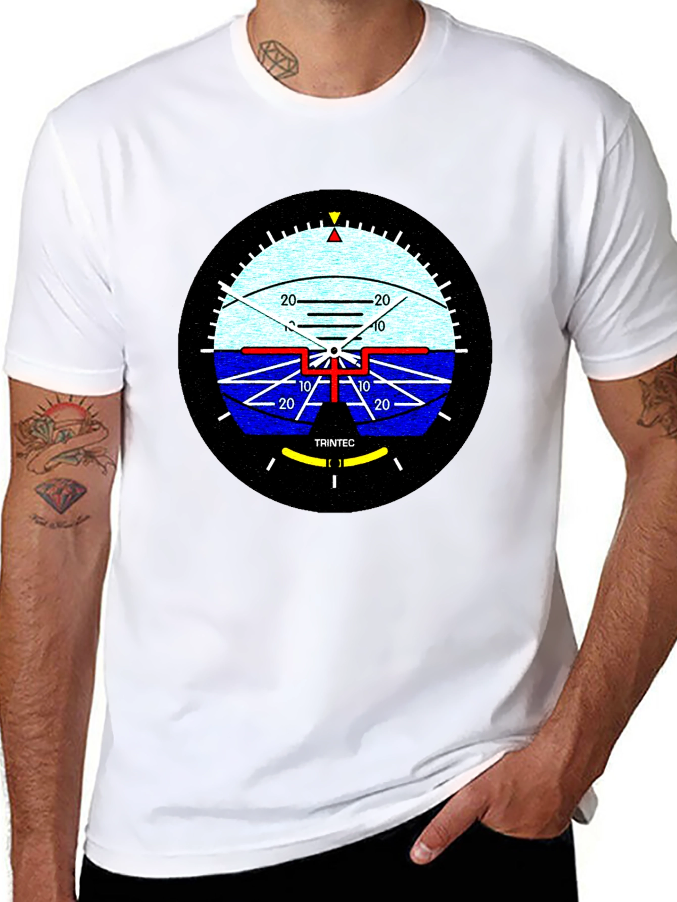 Attitude Indicator Graphic Tee - Pilot Aviation Shirt