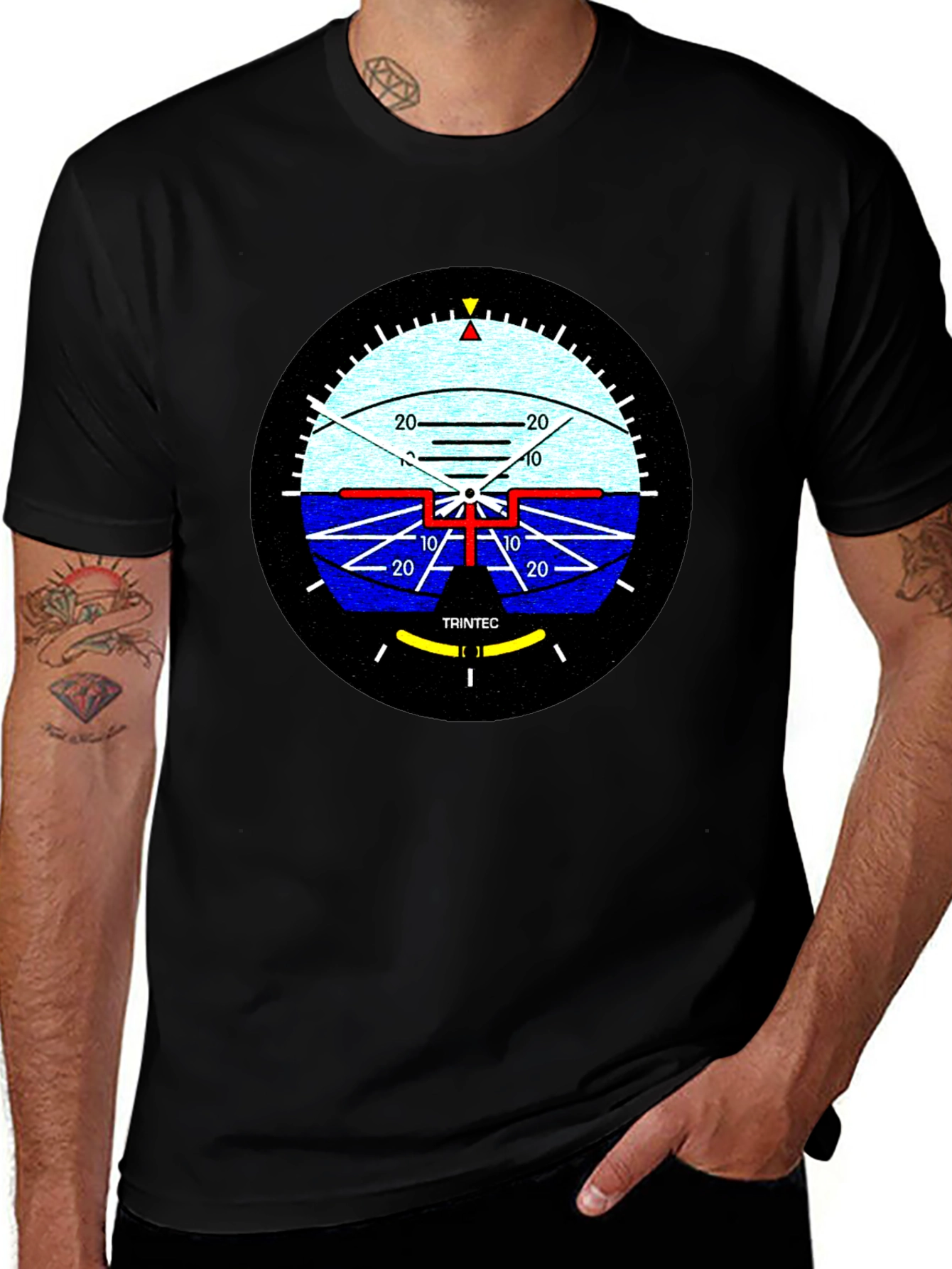 Attitude Indicator Graphic Tee - Pilot Aviation Shirt