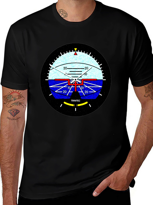 Attitude Indicator Graphic Tee - Pilot Aviation Shirt