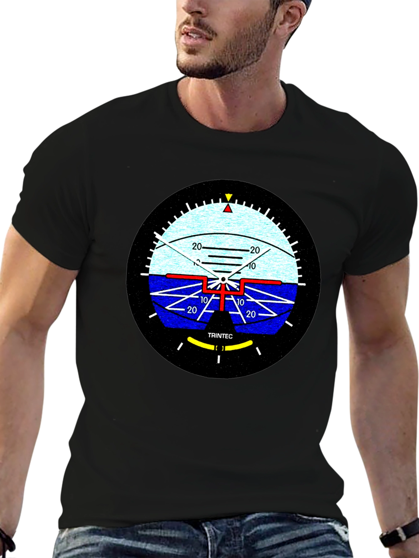 Attitude Indicator Graphic Tee - Pilot Aviation Shirt