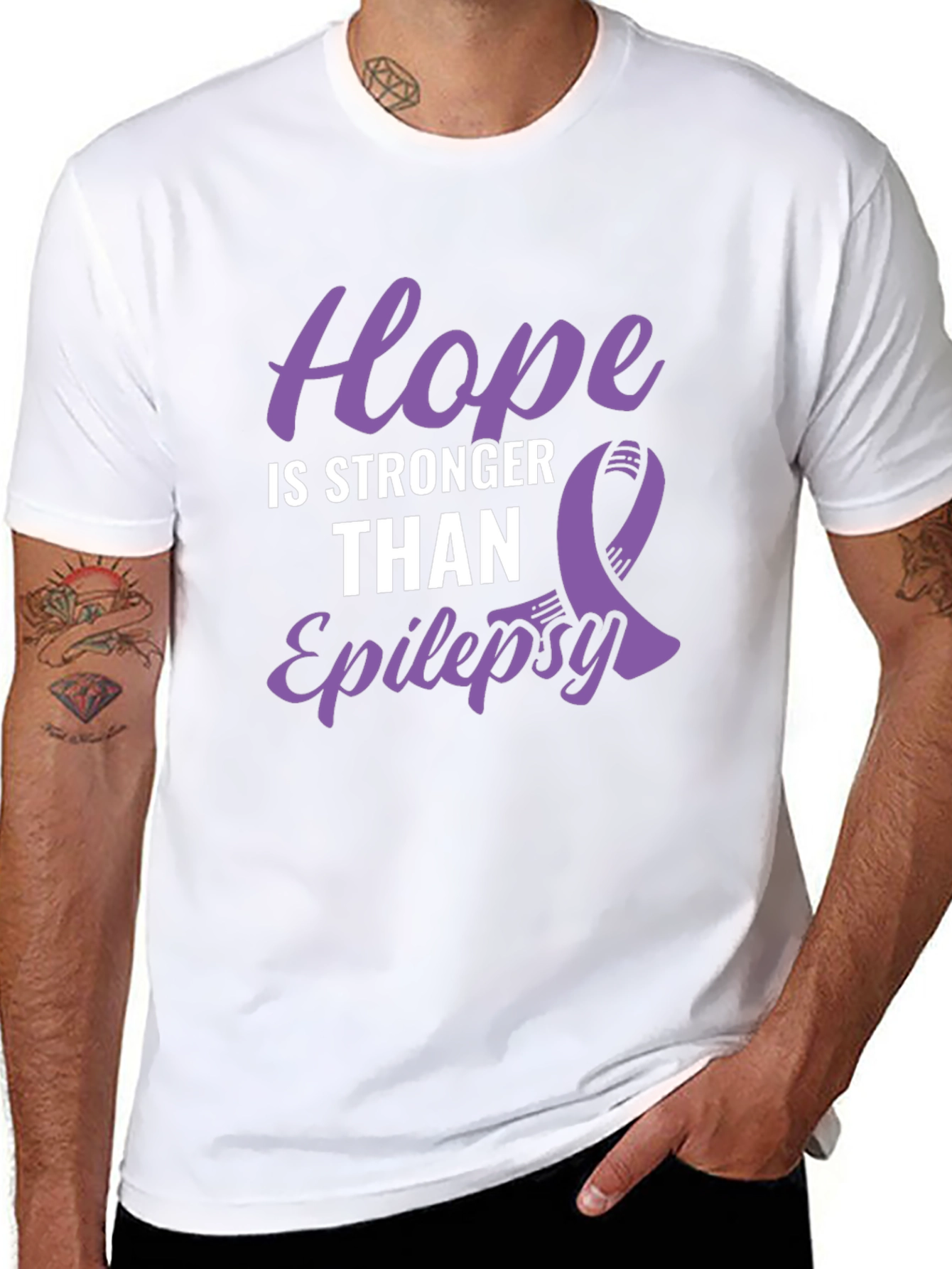 Hope is Stronger Than Epilepsy Awareness T-Shirt