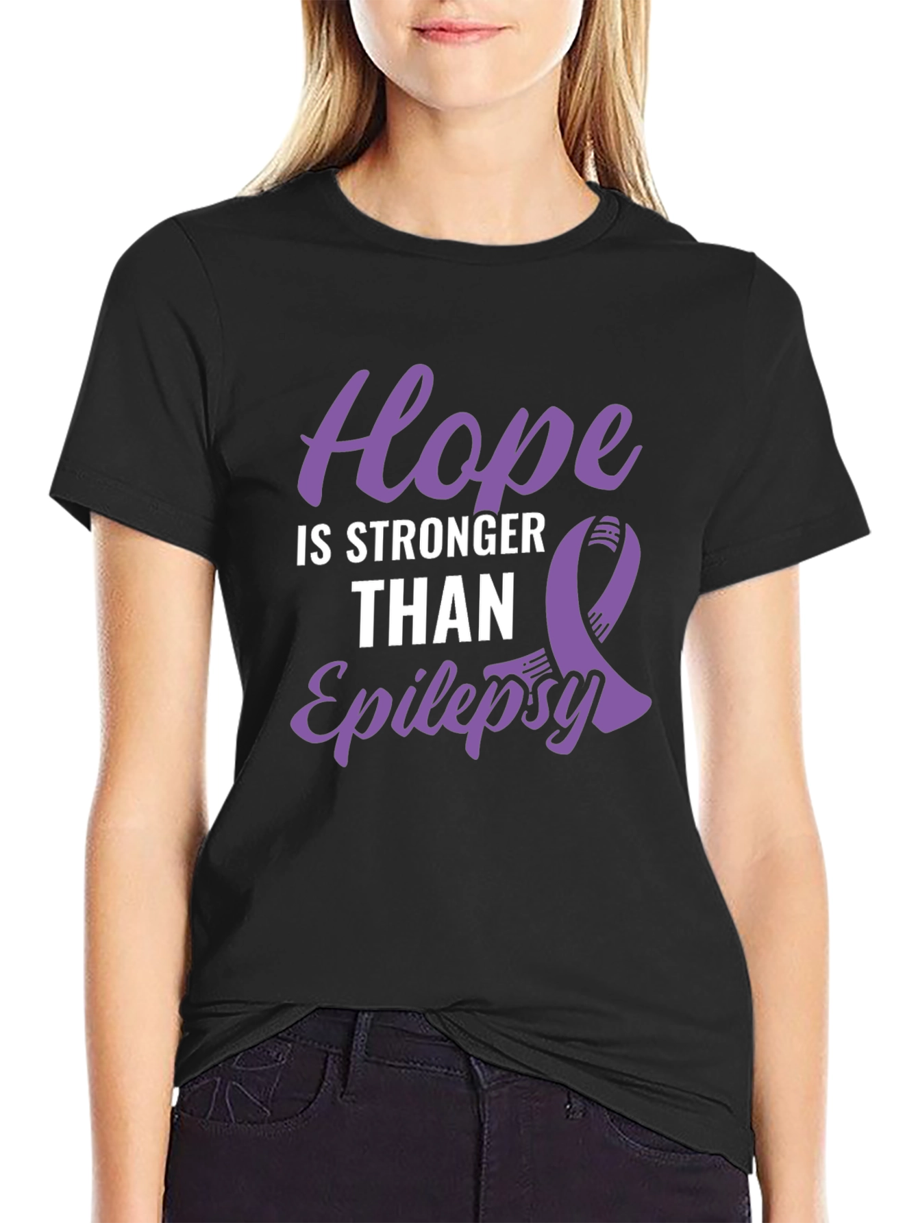 Hope is Stronger Than Epilepsy Awareness T-Shirt