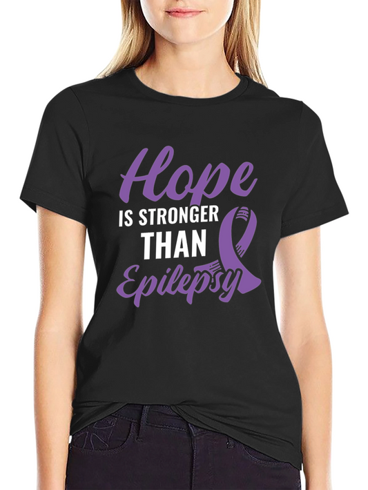 Hope is Stronger Than Epilepsy Awareness T-Shirt