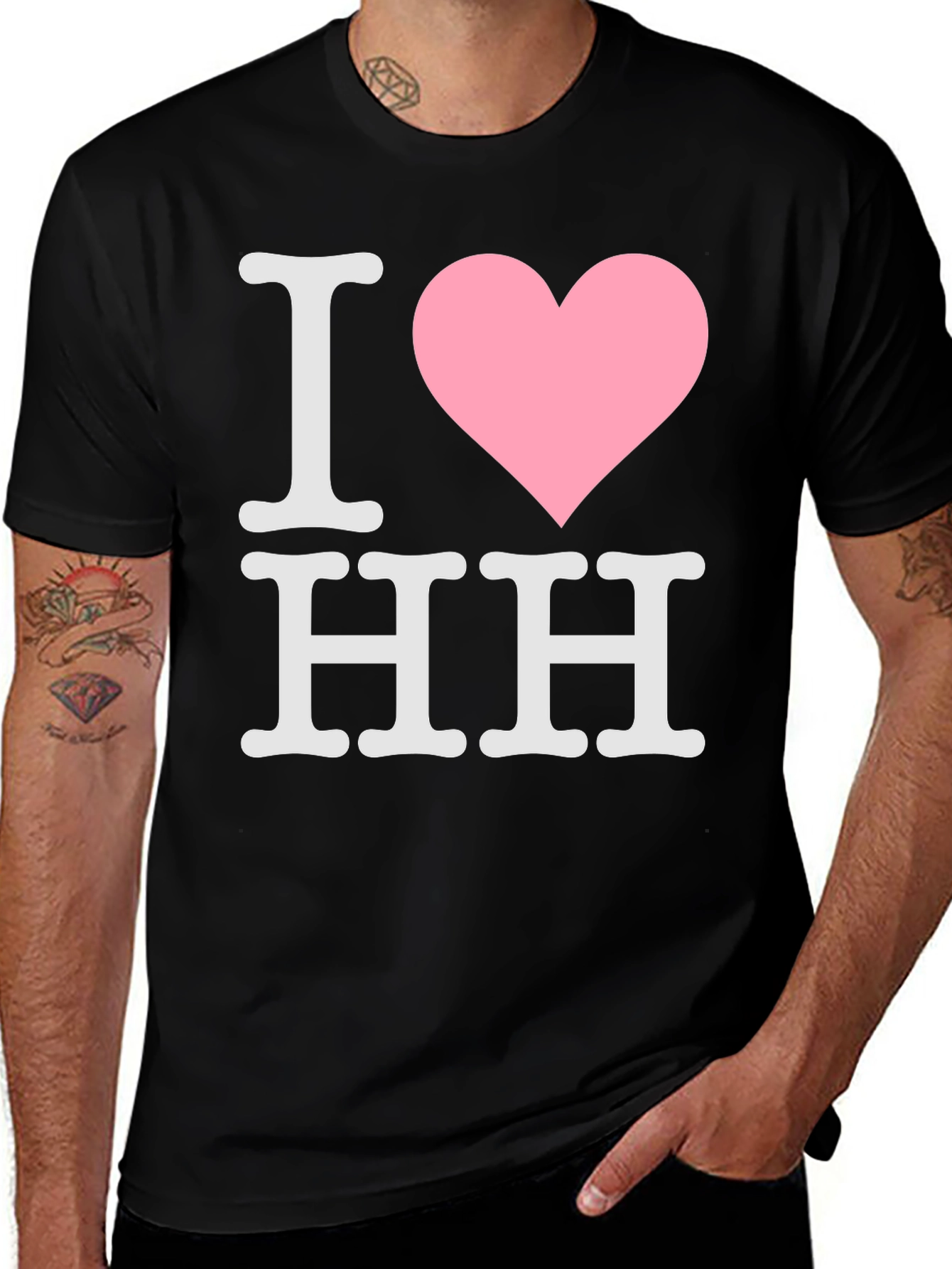 I Heart HH T-Shirt - Black Graphic Tee