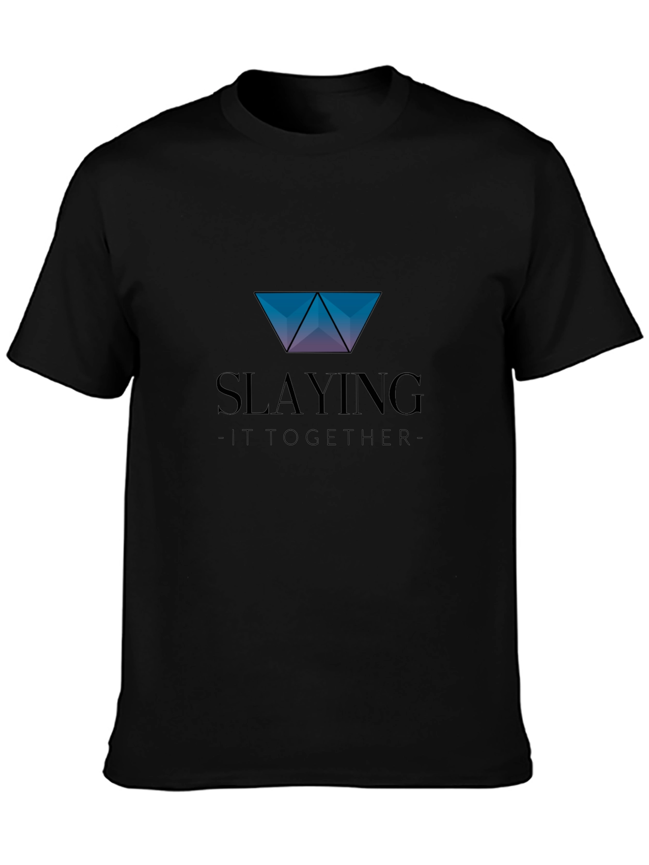 Slaying It Together Graphic Tee - Stylish Black T-Shirt