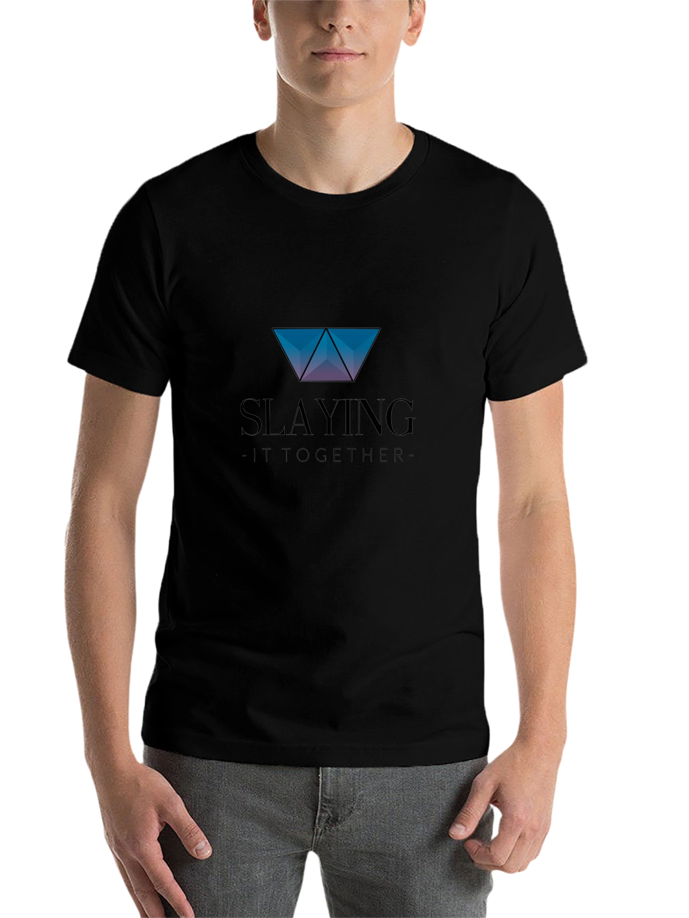 Slaying It Together Graphic Tee - Stylish Black T-Shirt