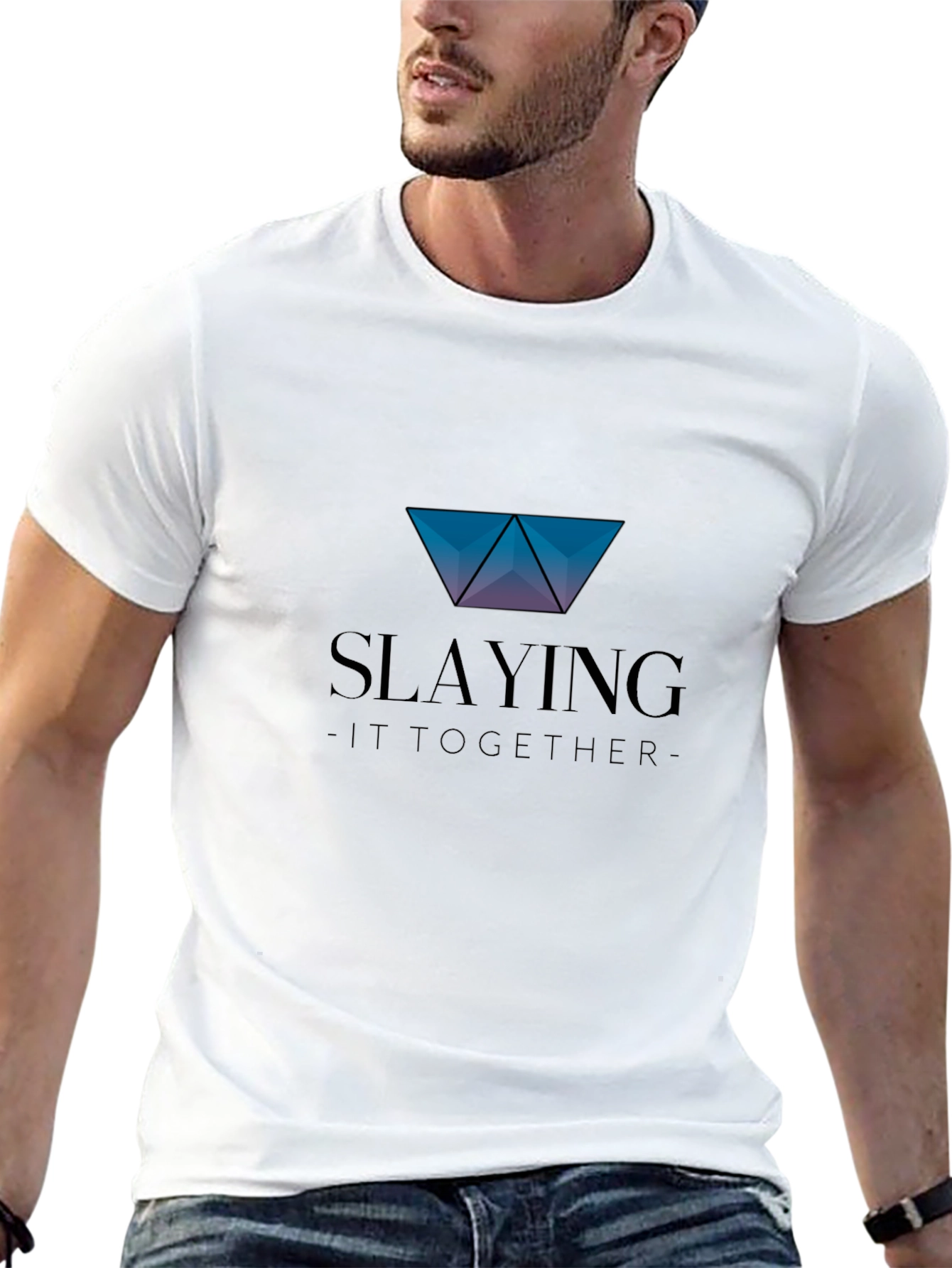 Slaying It Together Graphic Tee - Stylish Black T-Shirt