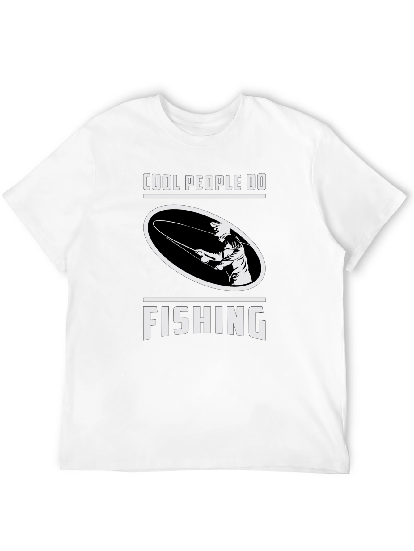 Cool People Fish Black Graphic Tee