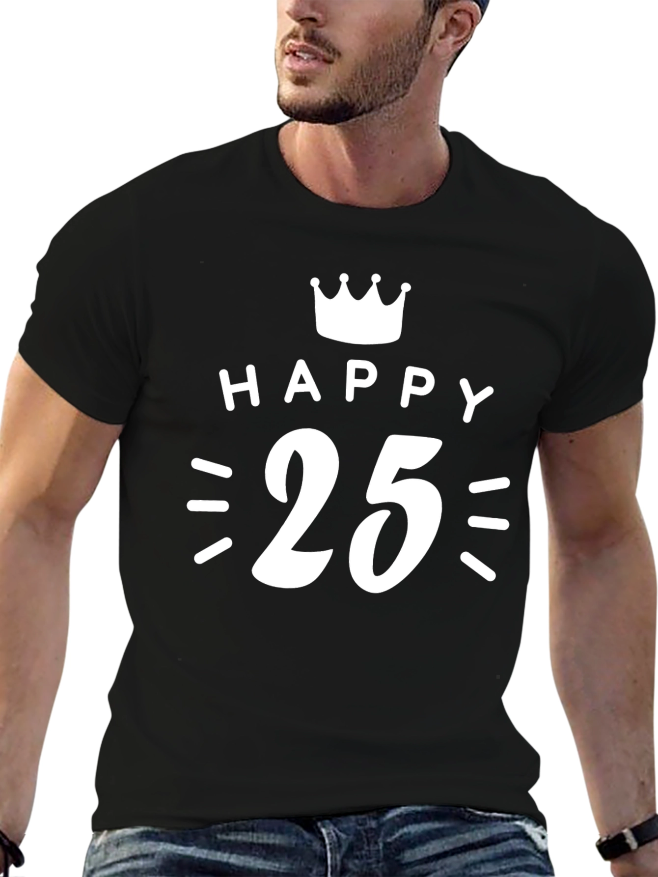 Happy 25th Birthday Graphic T-Shirt