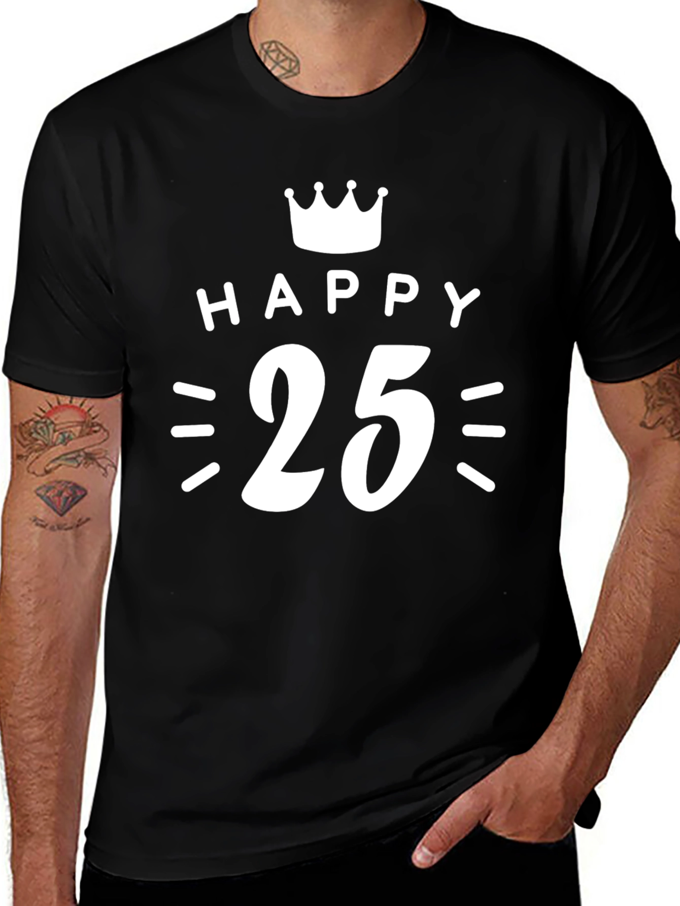 Happy 25th Birthday Graphic T-Shirt