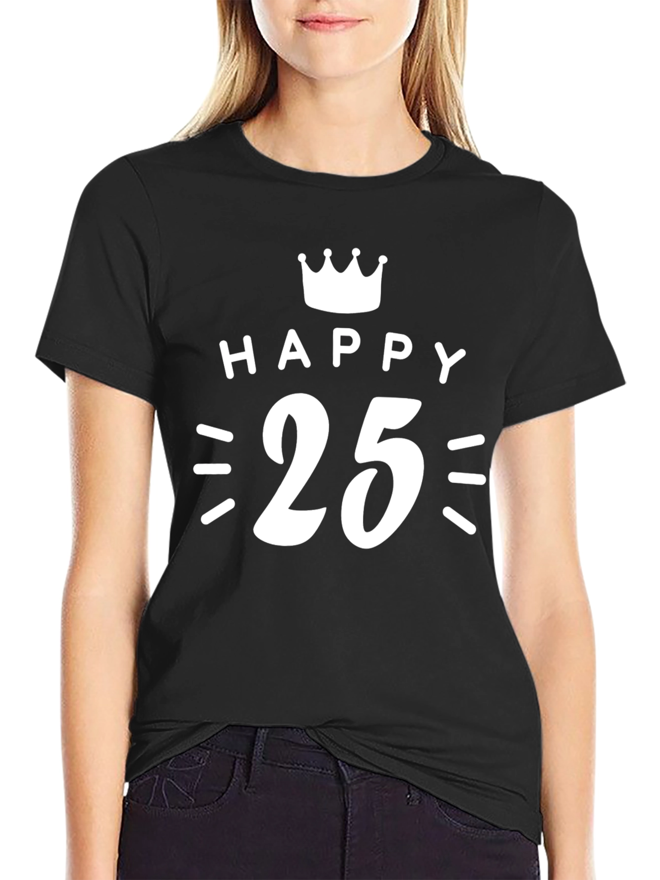 Happy 25th Birthday Graphic T-Shirt
