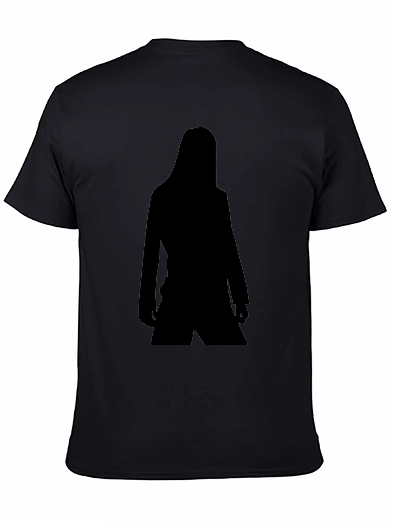 Black Silhouette Graphic Tee - Unisex Casual Style