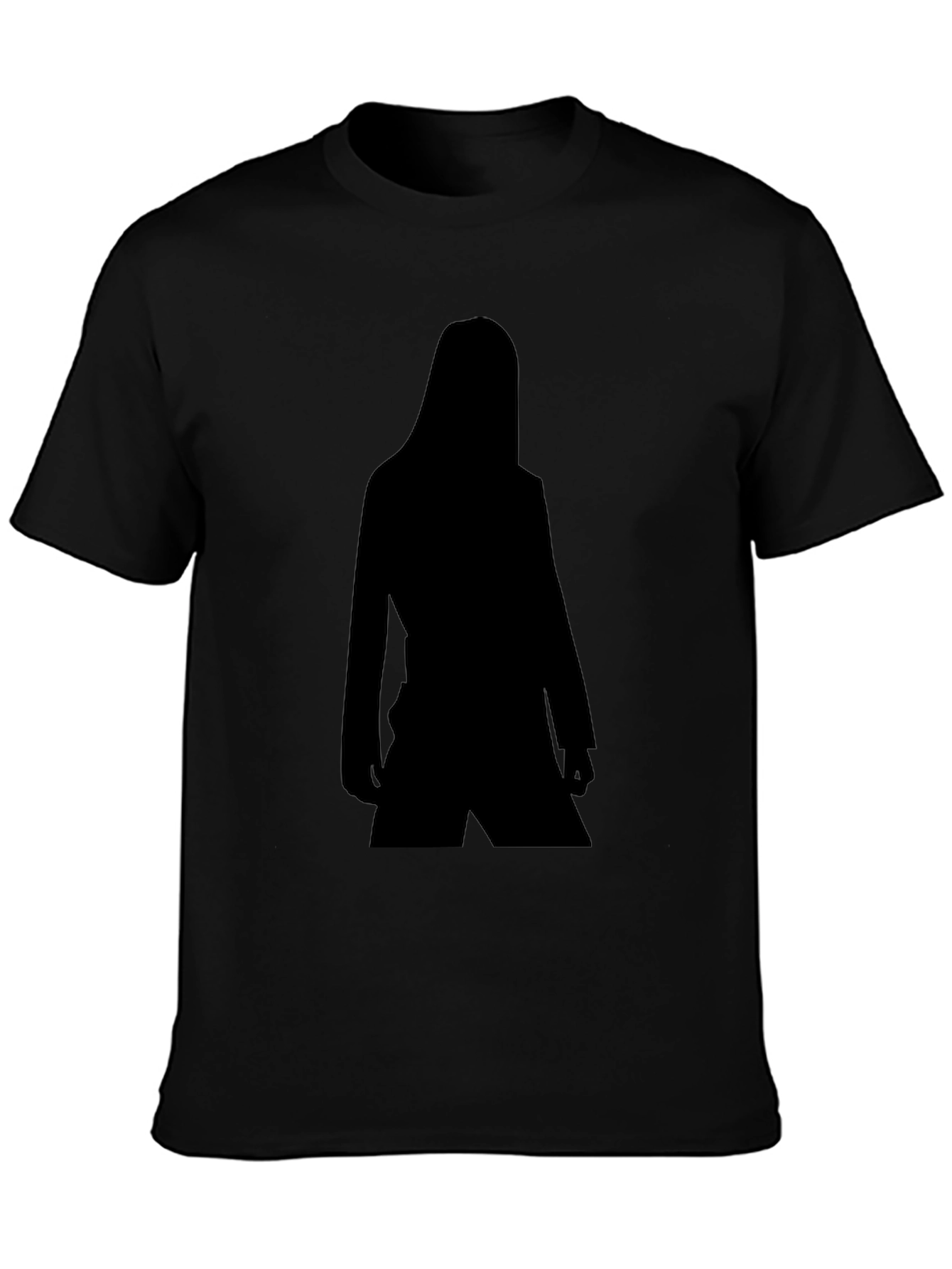 Black Silhouette Graphic Tee - Unisex Casual Style