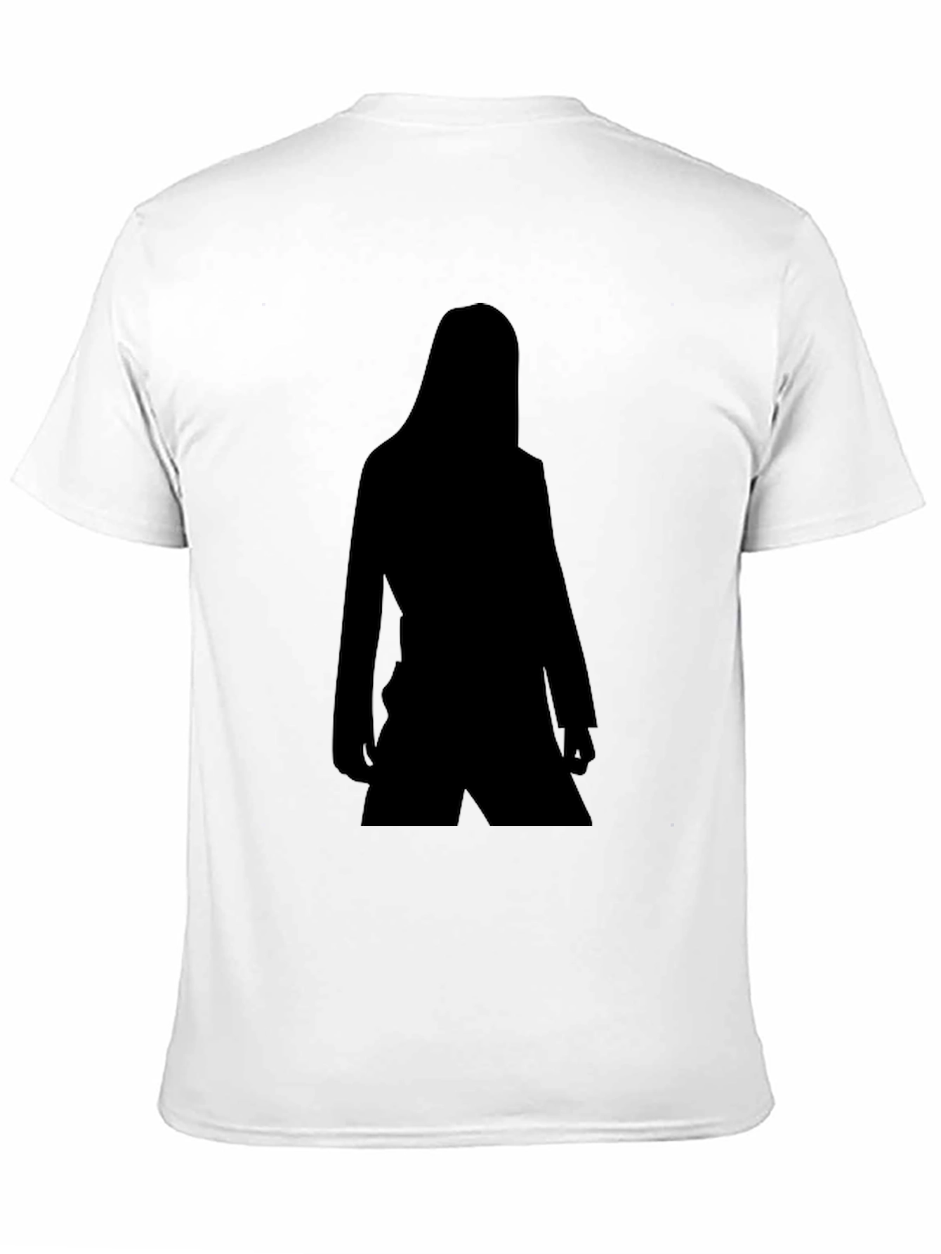 Black Silhouette Graphic Tee - Unisex Casual Style