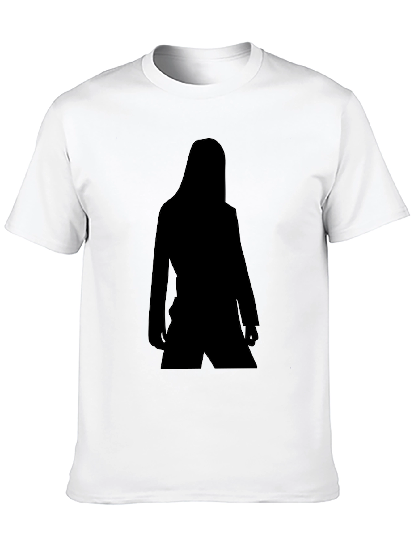 Black Silhouette Graphic Tee - Unisex Casual Style