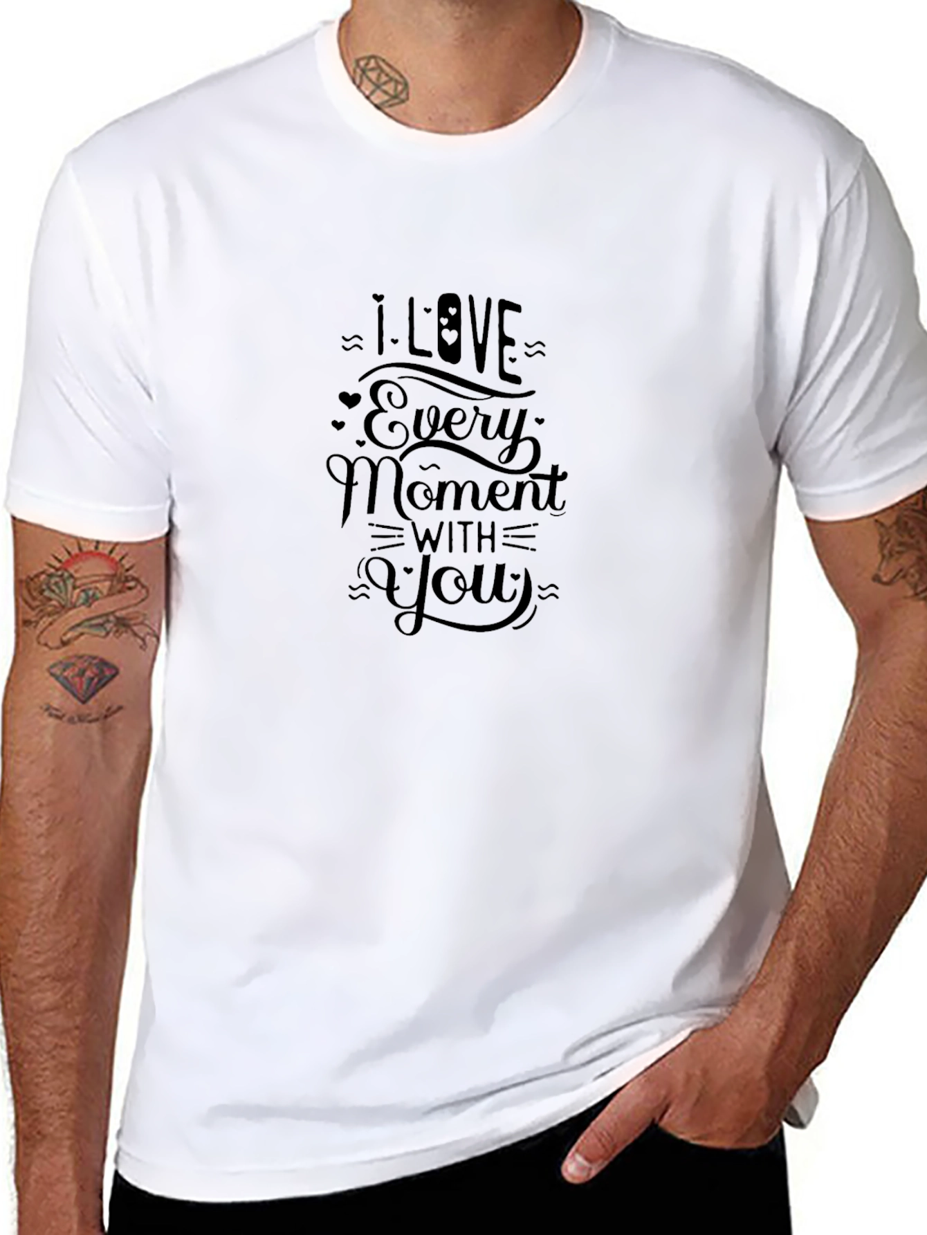 I Love Every Moment with You - Black T-Shirt