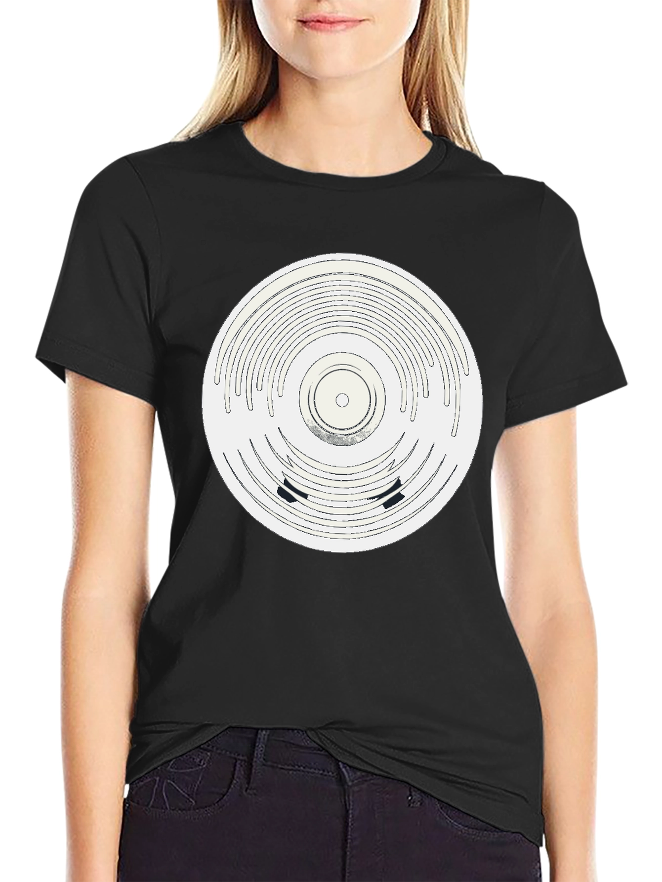 Retro Record Design T-Shirt