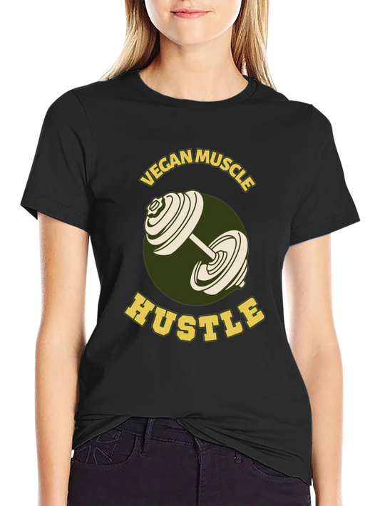 Vegan Muscle Hustle Graphic Tee