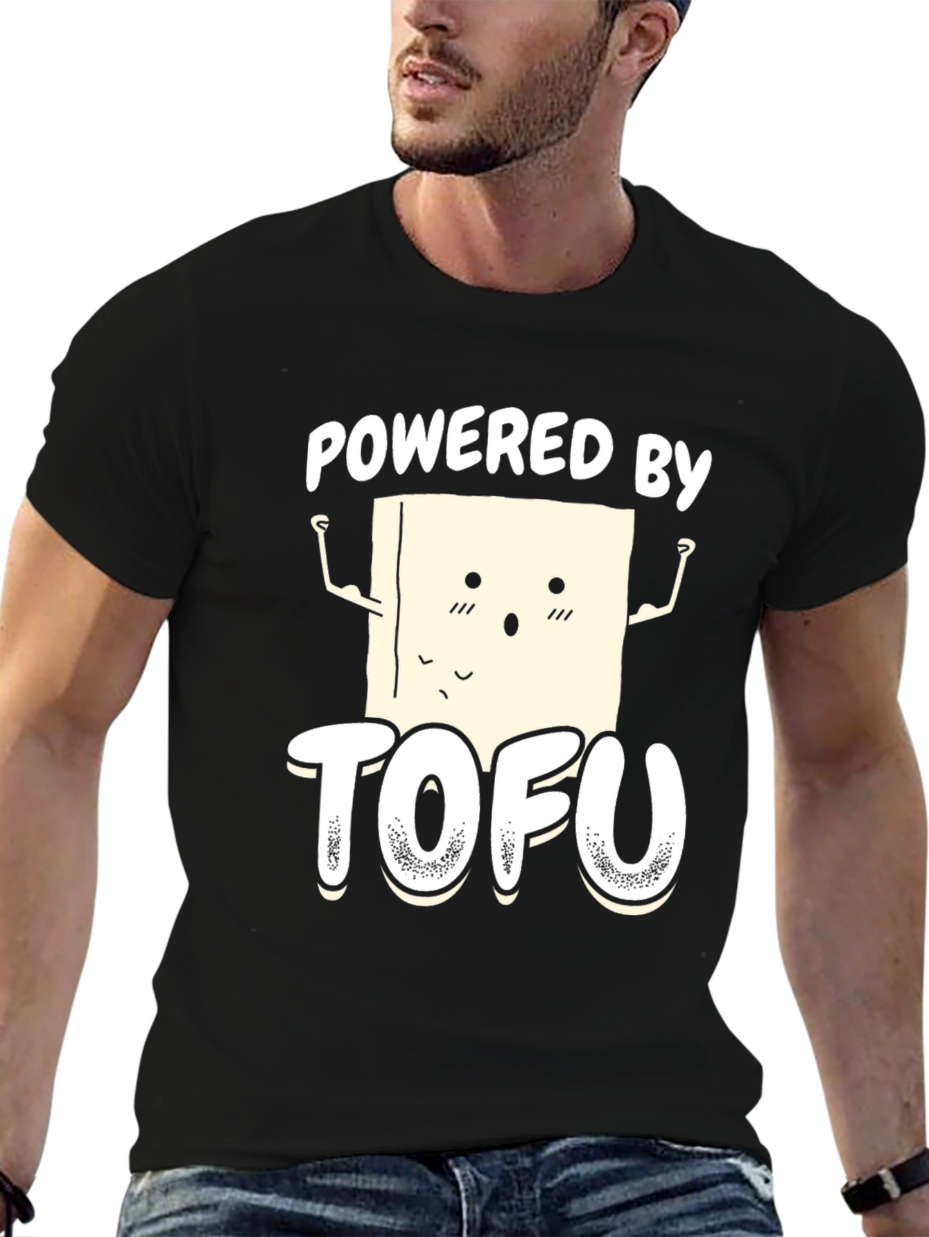 Powered by Tofu Graphic T-Shirt