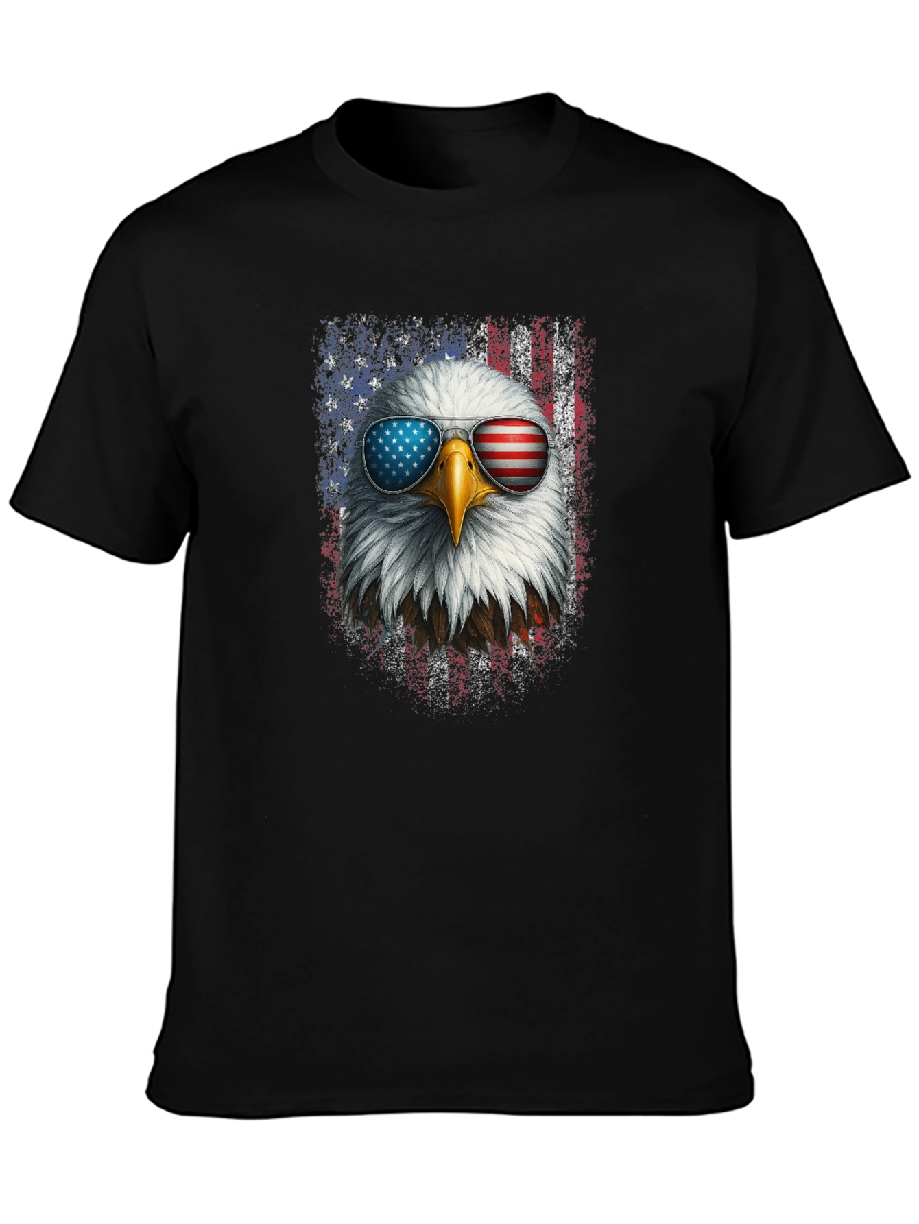 Patriotic Eagle USA Flag Graphic Tee