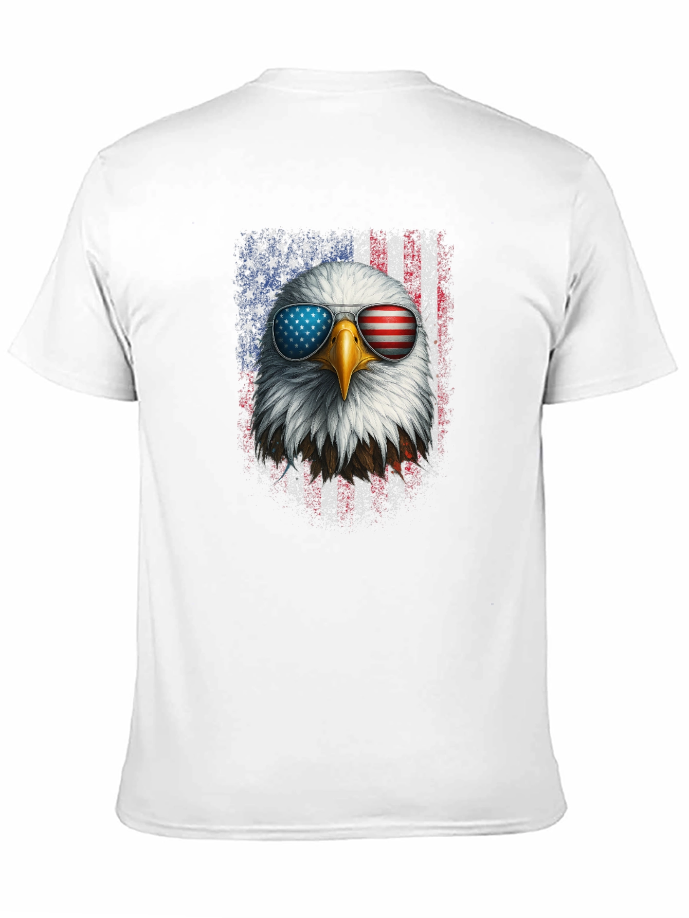 Patriotic Eagle USA Flag Graphic Tee