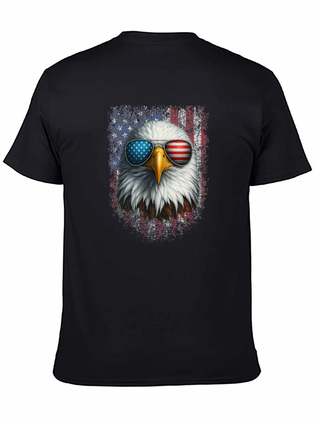 Patriotic Eagle USA Flag Graphic Tee