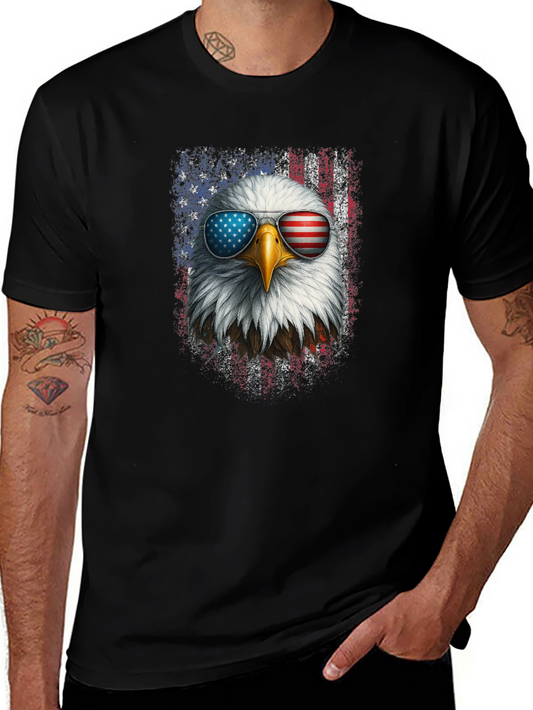 Patriotic Eagle USA Flag Graphic Tee
