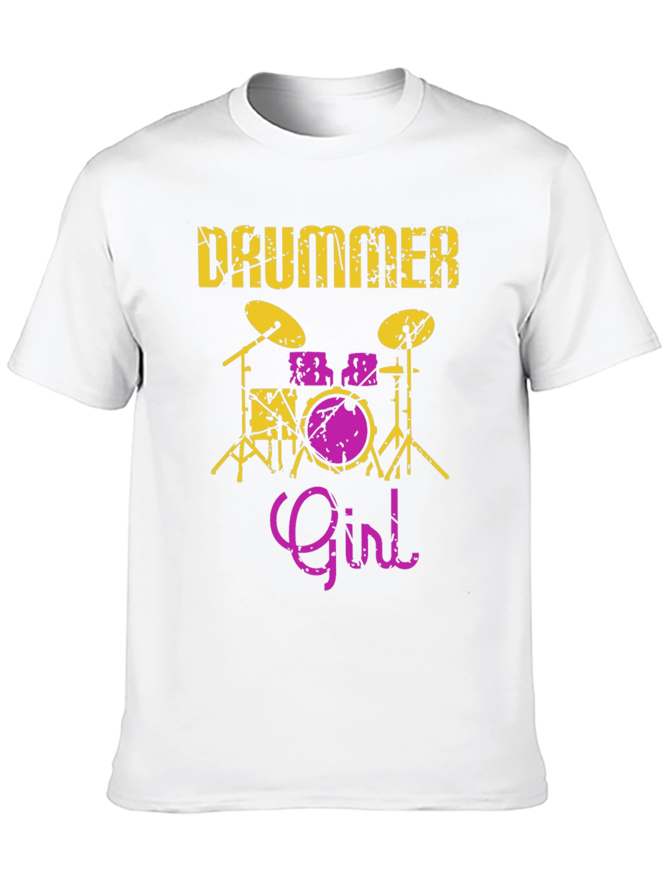 Drummer Girl Graphic Tee - Music Lover Shirt