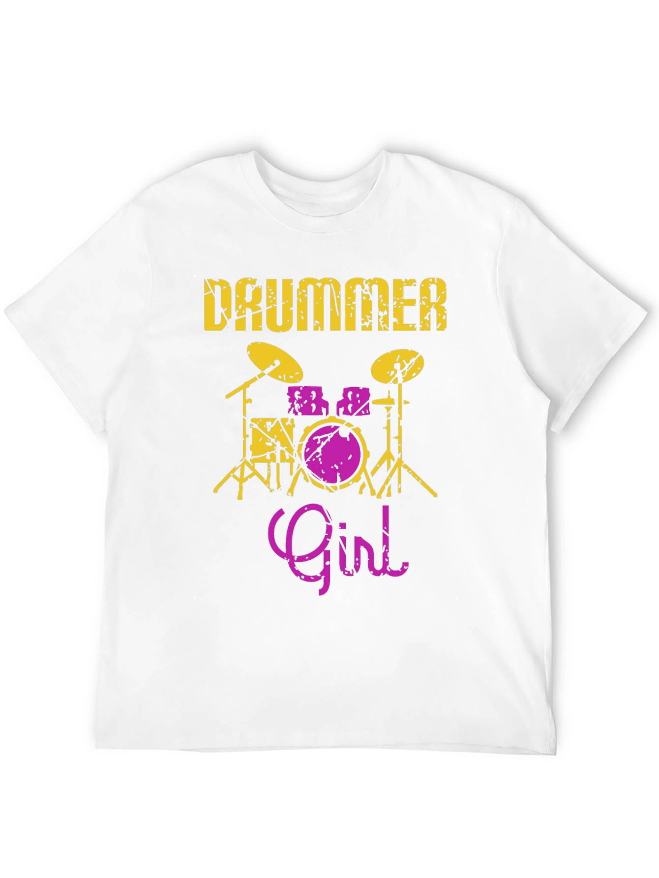 Drummer Girl Graphic Tee - Music Lover Shirt