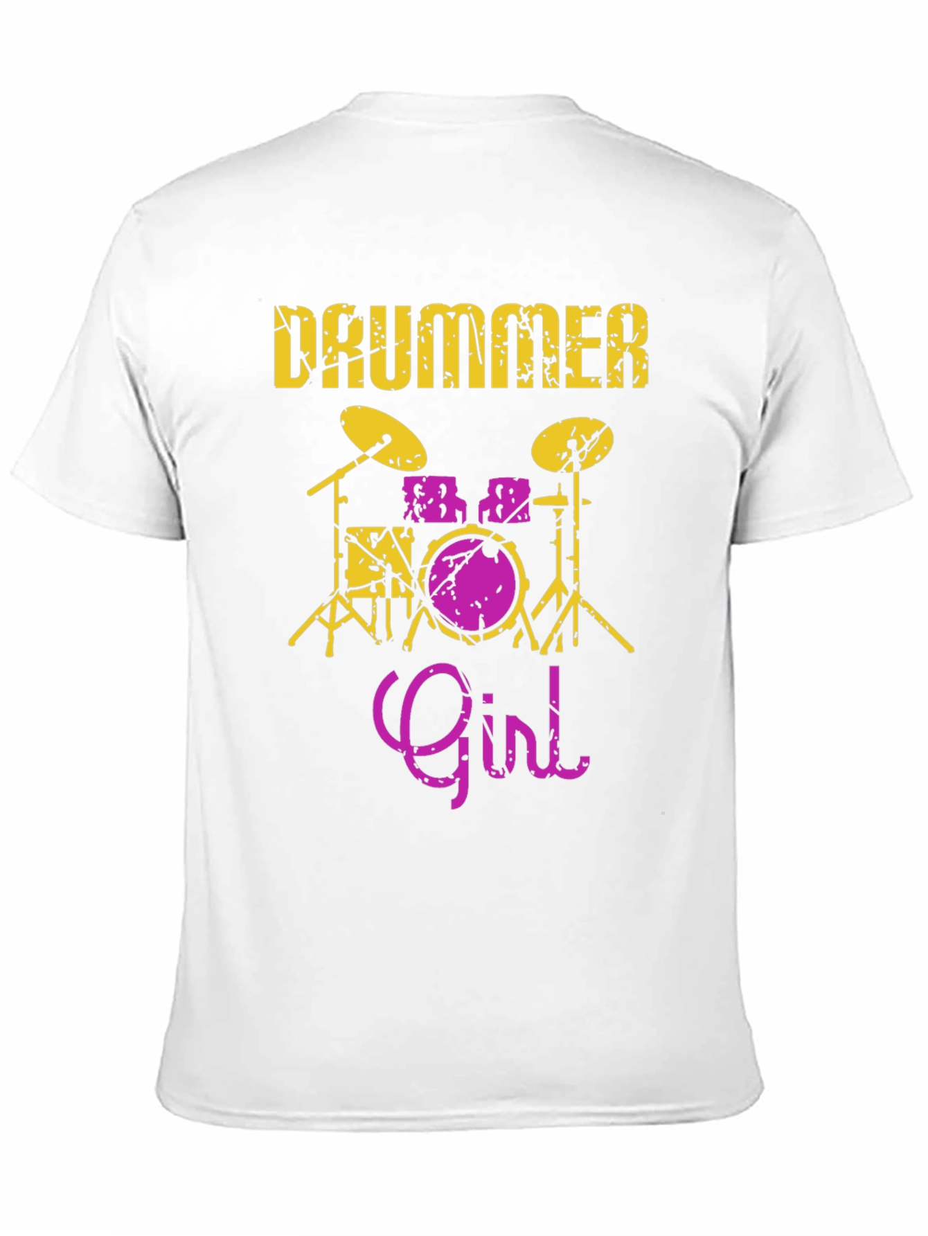 Drummer Girl Graphic Tee - Music Lover Shirt