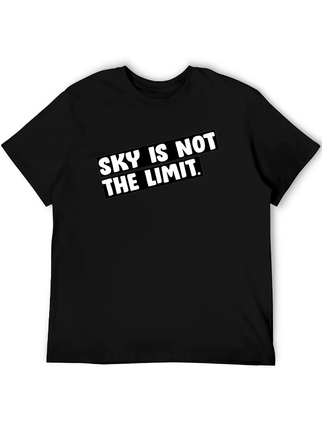 Sky Is Not The Limit Black Graphic Tee