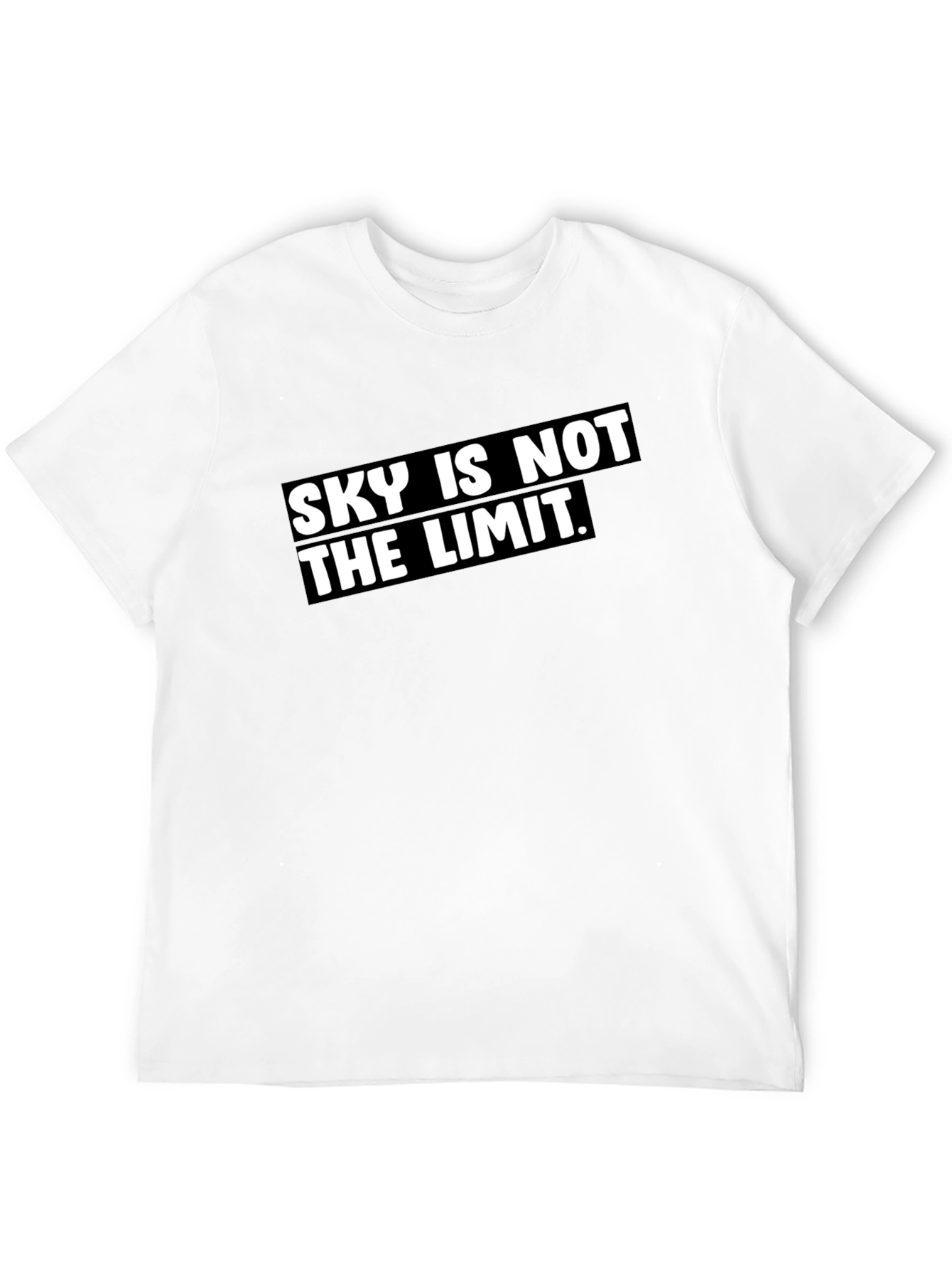 Sky Is Not The Limit Black Graphic Tee